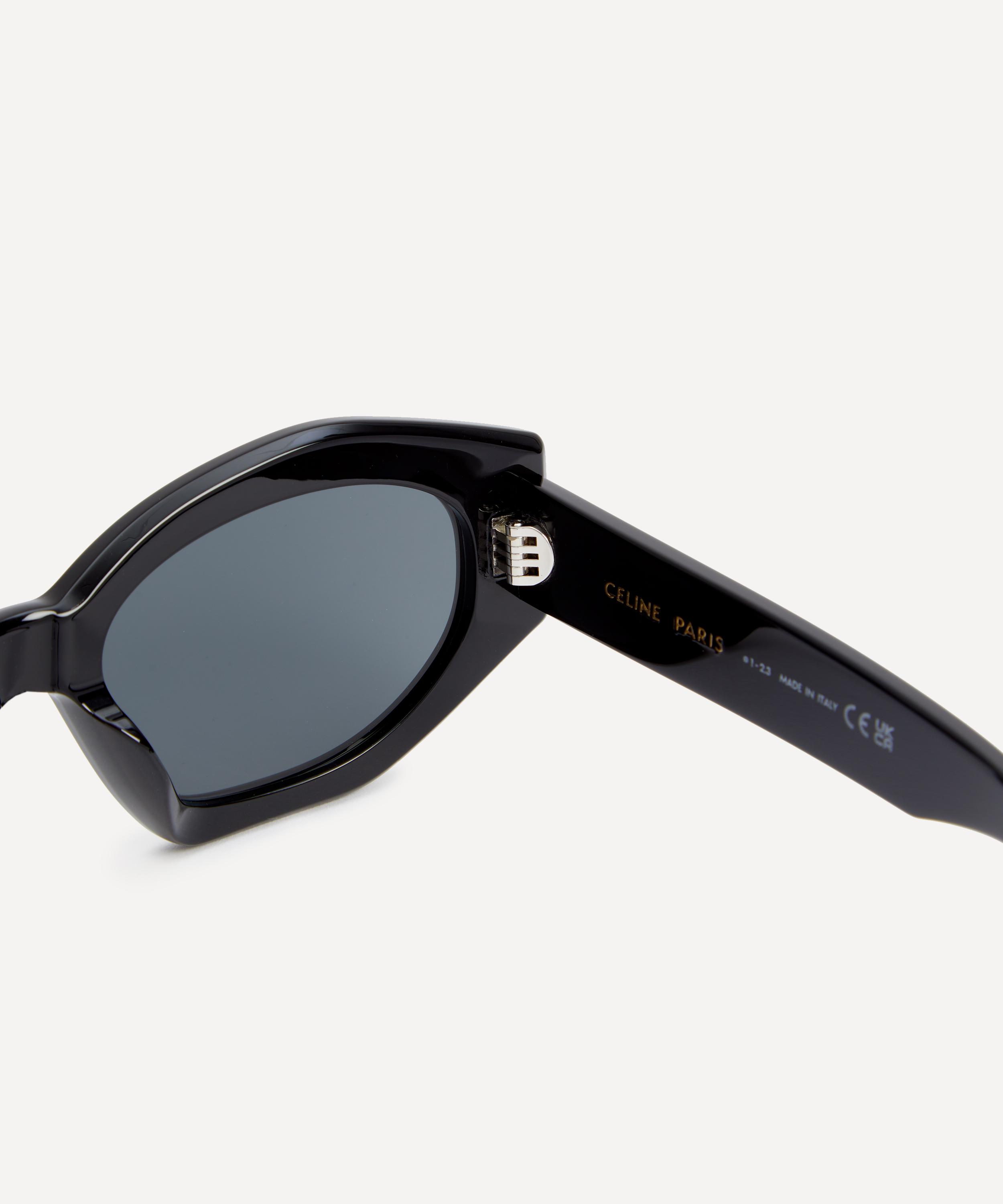 Celine Triomphe Cat-eye Acetate Sunglasses in Black