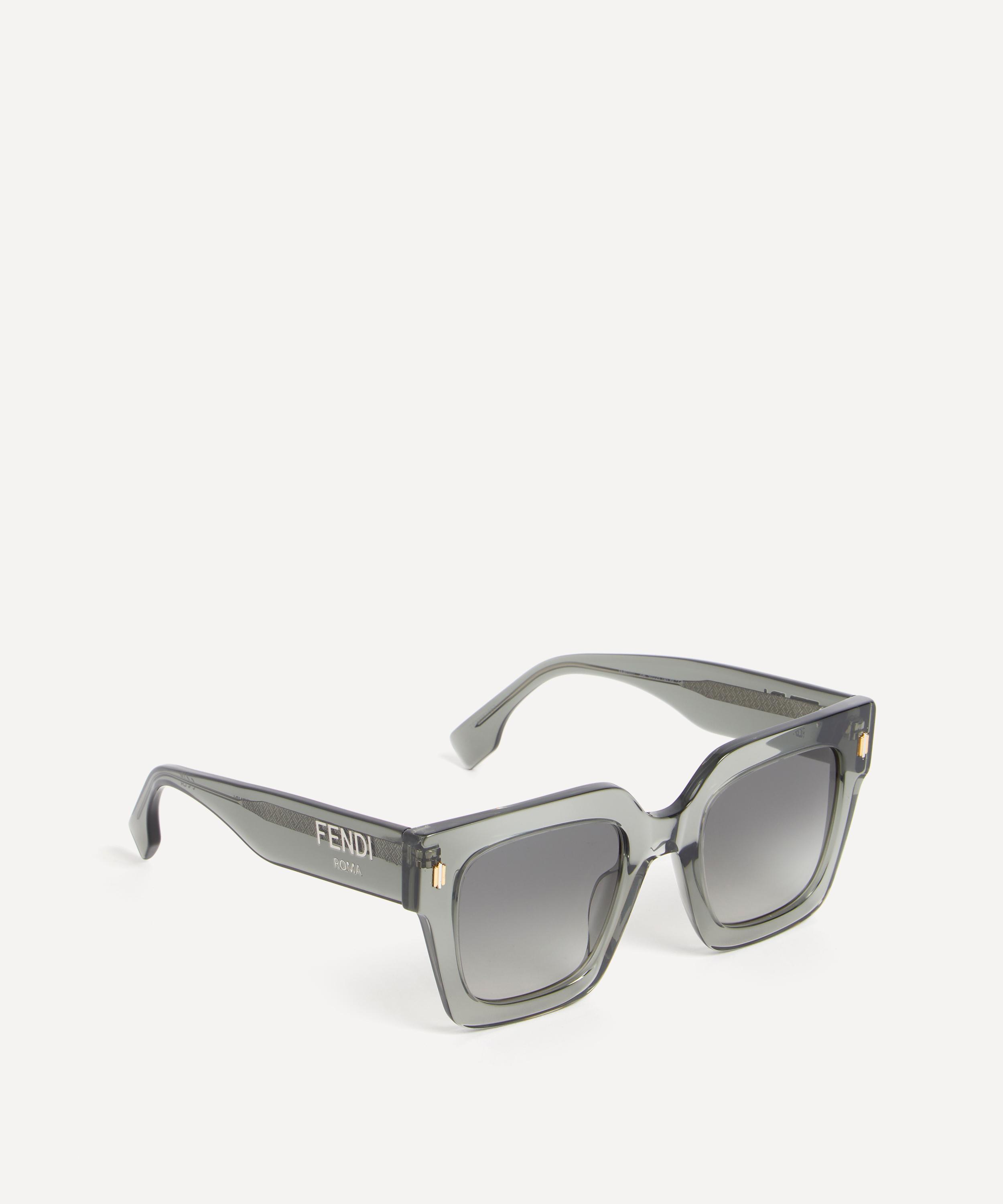 Fendi Roma Oversized Square Transparent Sunglasses Liberty