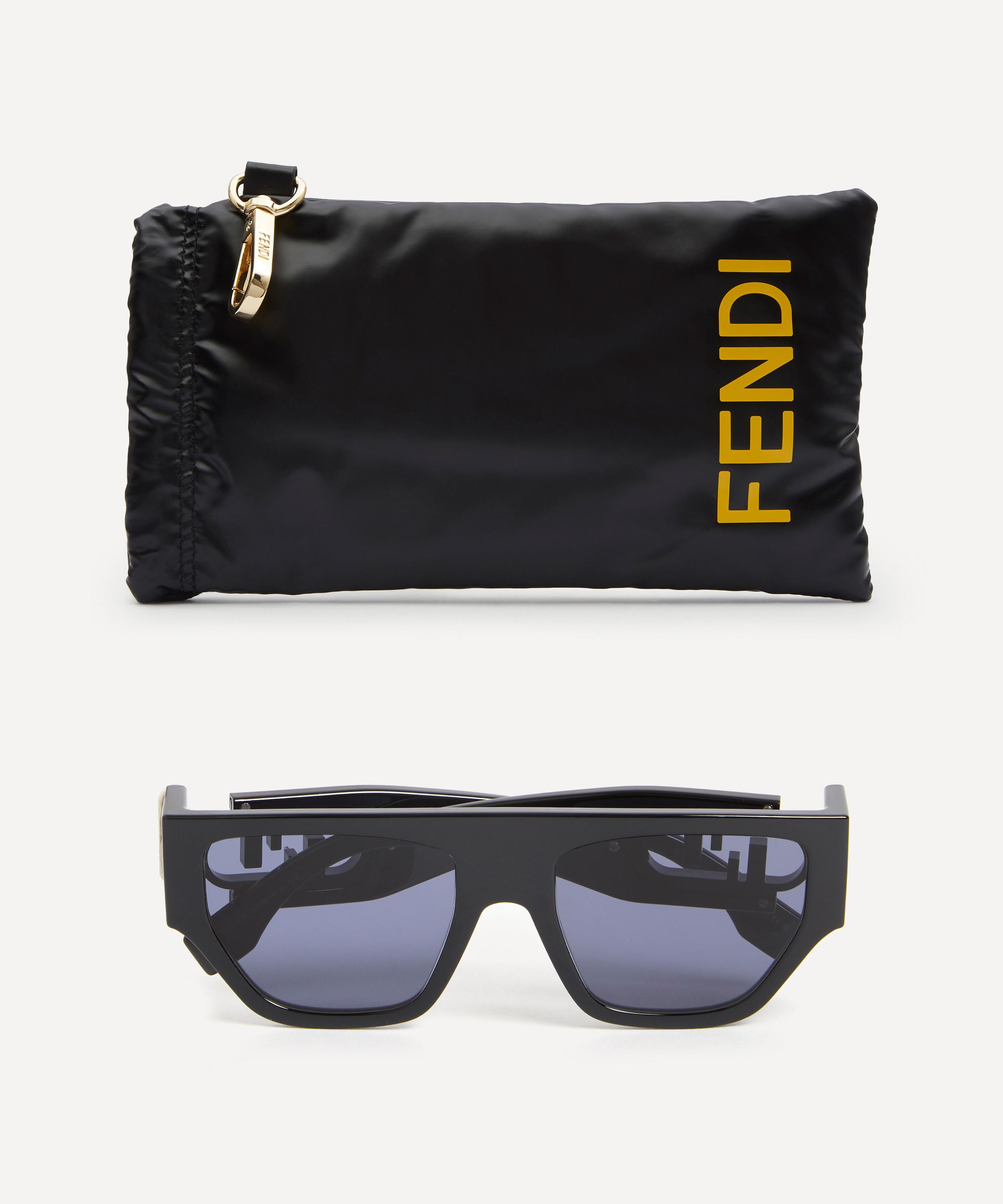 FENDI O'Lock Aviator-Style Metal Sunglasses for Men