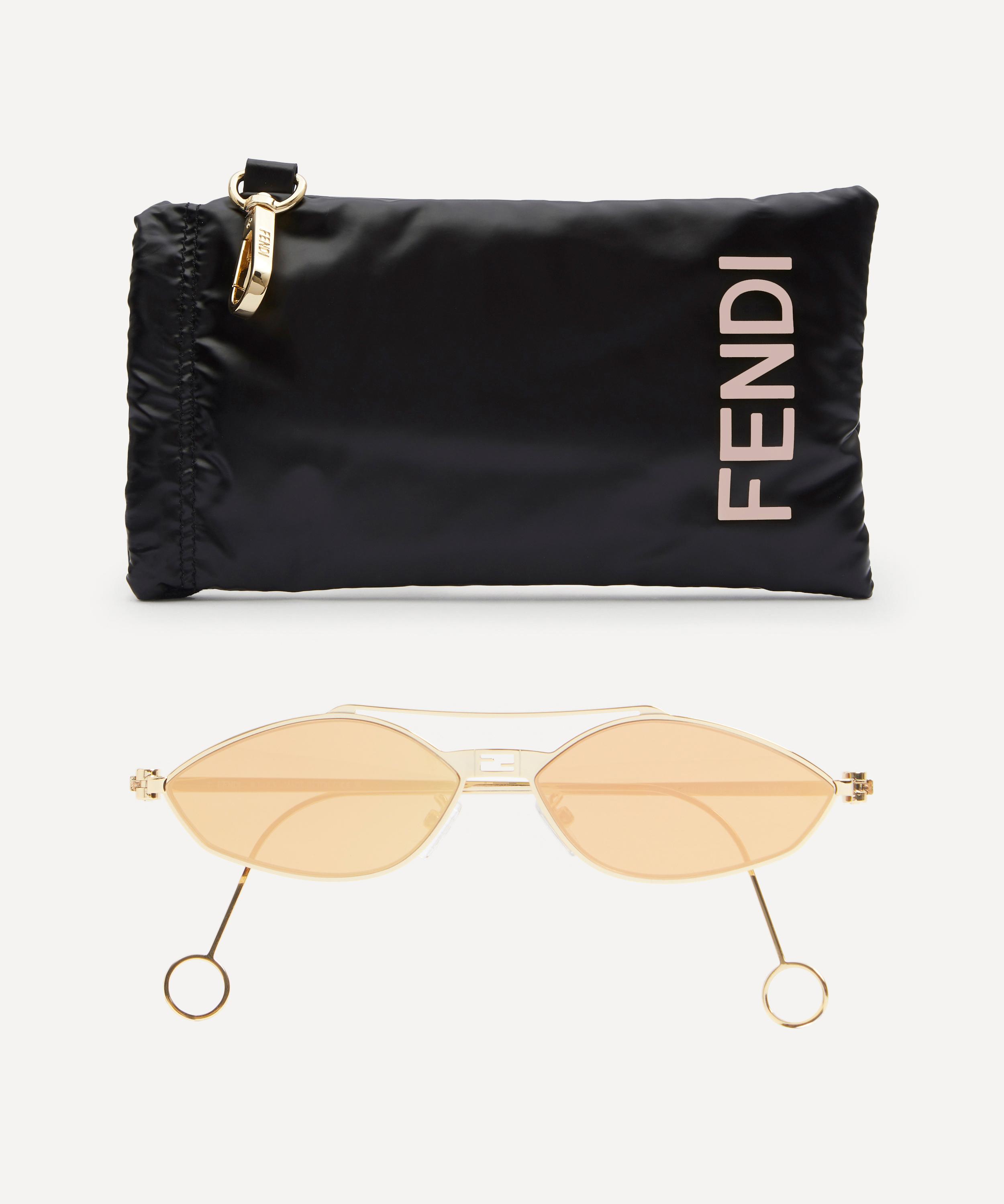 Fendi logo face sunglasses deals