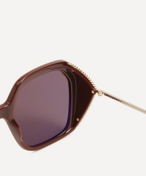 Stella McCartney - Oversized Butterfly Acetate Sunglasses image number 2