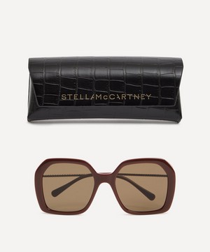 Stella McCartney - Oversized Butterfly Acetate Sunglasses image number 3