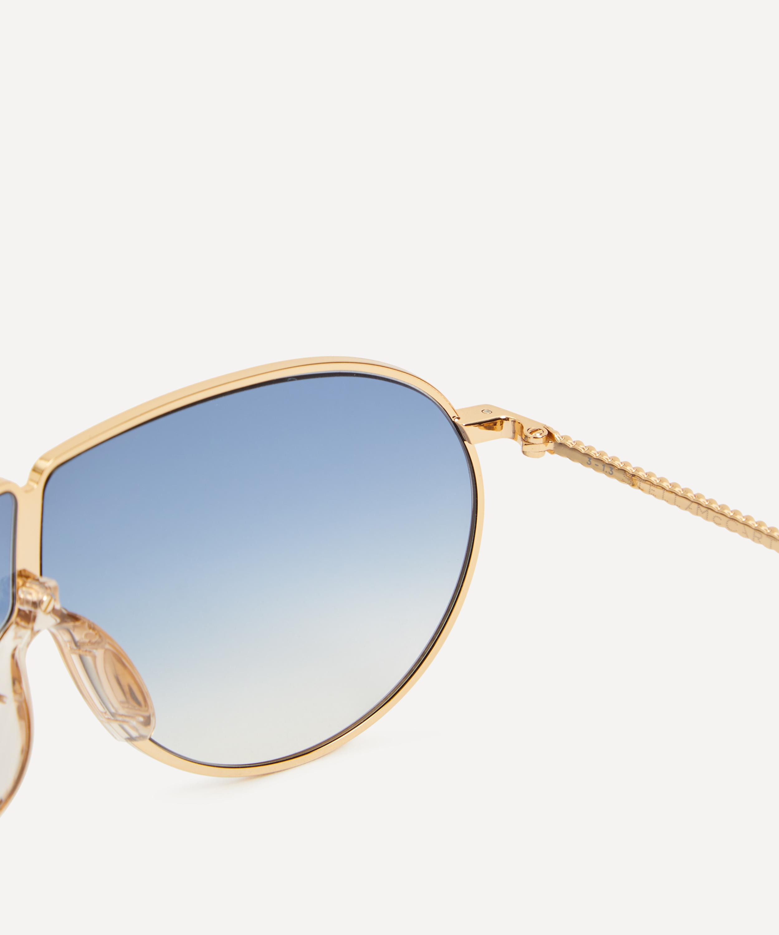 Stella McCartney - Loveheart Metal Aviator Sunglasses image number 2