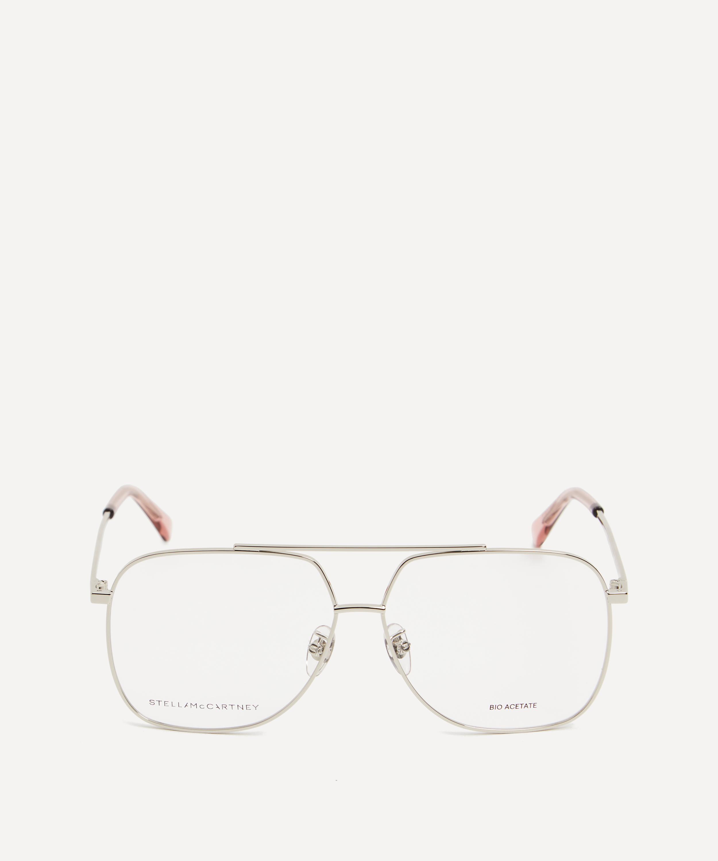 Stella McCartney - Oversized Metal Optical Glasses image number 0