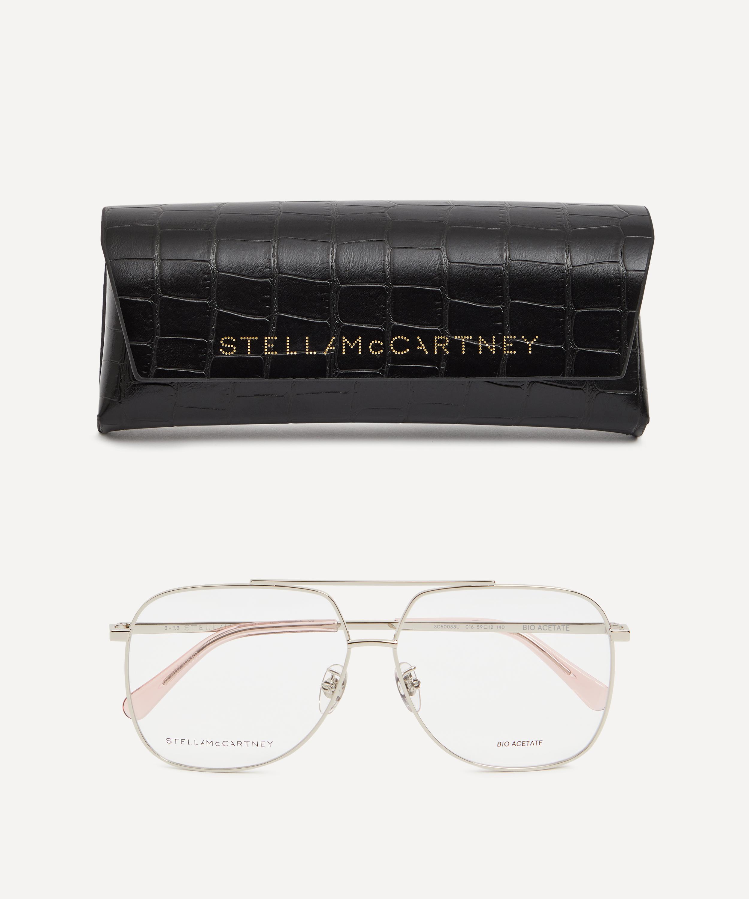Stella McCartney - Oversized Metal Optical Glasses image number 3