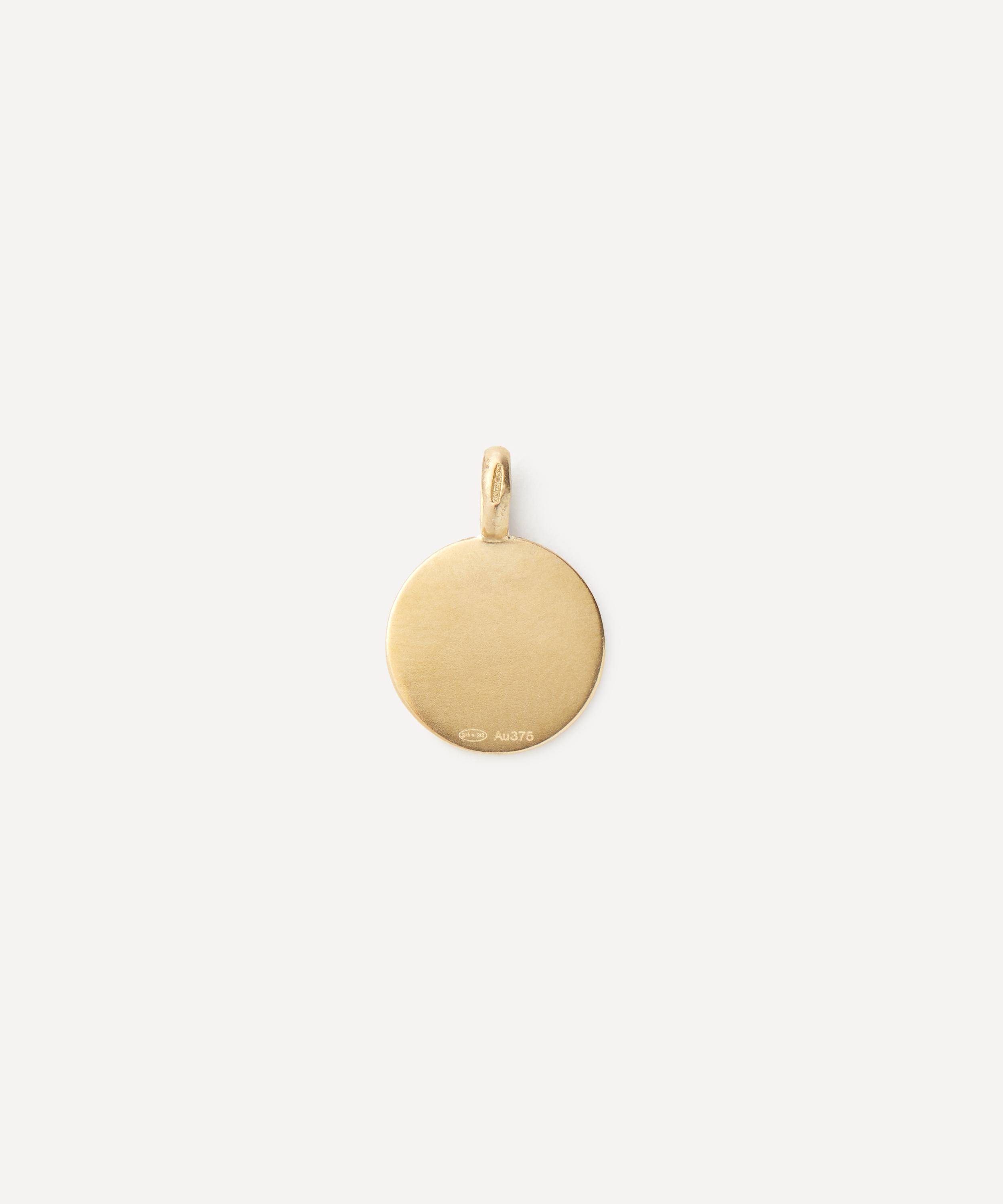 Pascale Monvoisin - 9ct Gold Faro Pink Palm Pendant image number 1