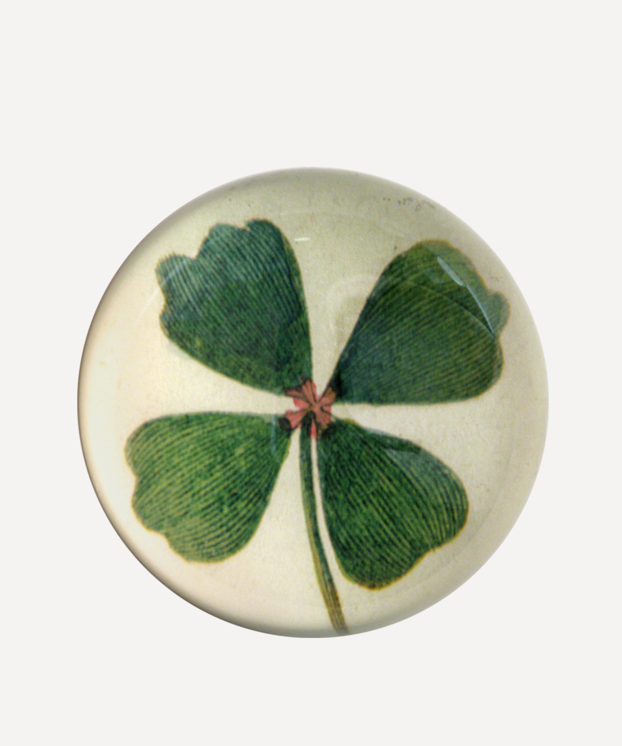 John Derian - Lucky Clover Dome Paperweight image number 0