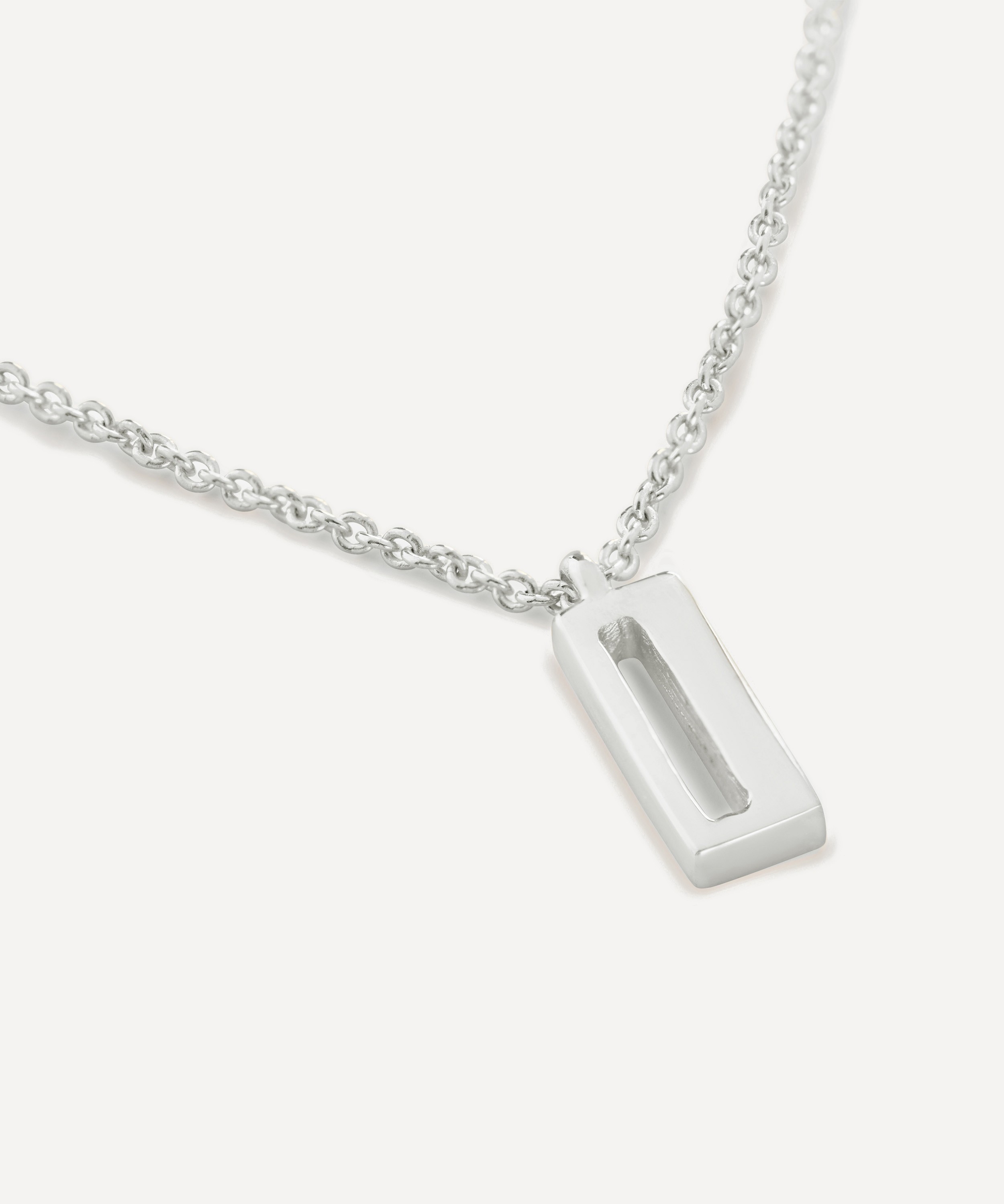Monica Vinader - Sterling Silver Initial I Pendant Necklace