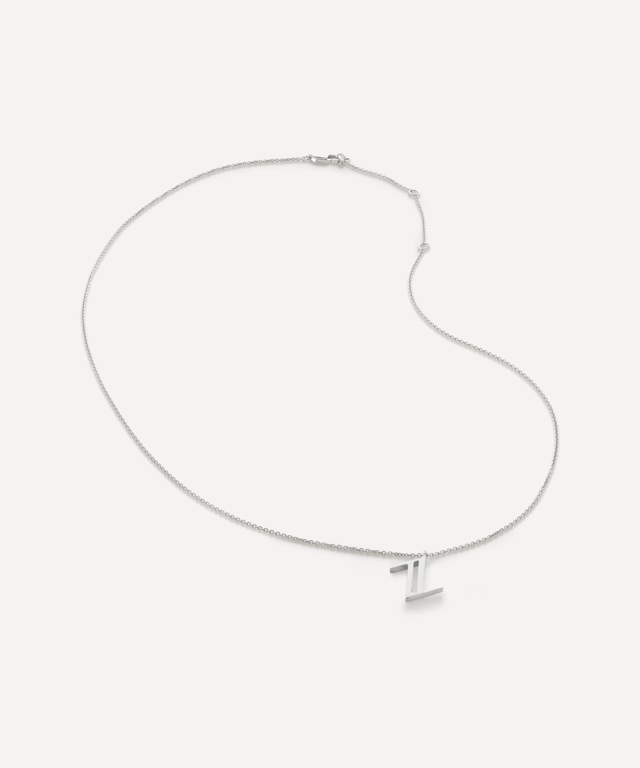 Monica Vinader - Sterling Silver Initial Z Pendant Necklace image number 2