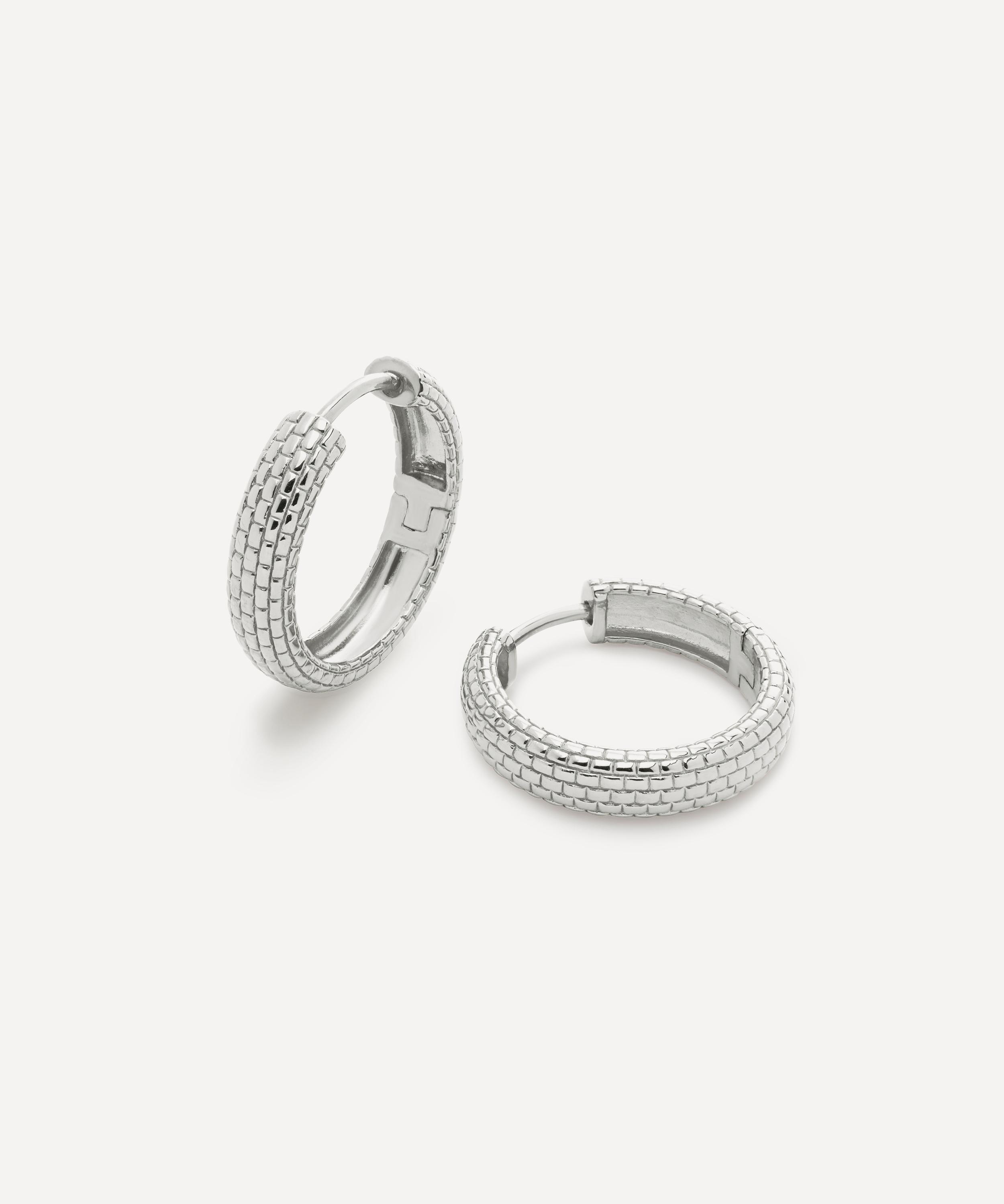 Monica Vinader - Sterling Silver Heirloom Small Hoop Earrings