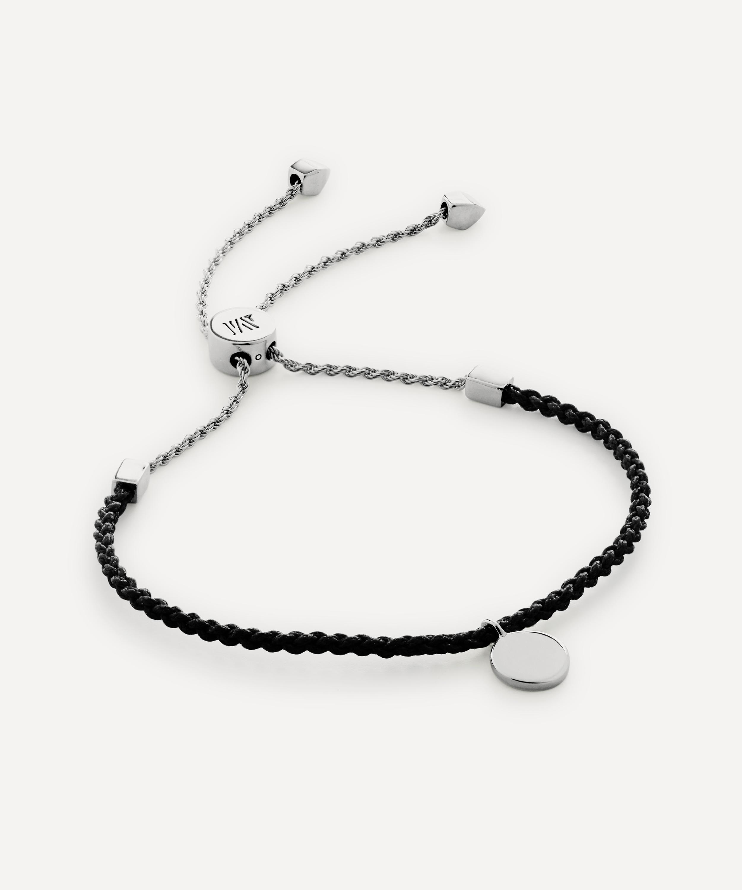 Monica Vinader - Sterling Silver Linear Disc Friendship Chain Bracelet image number 0