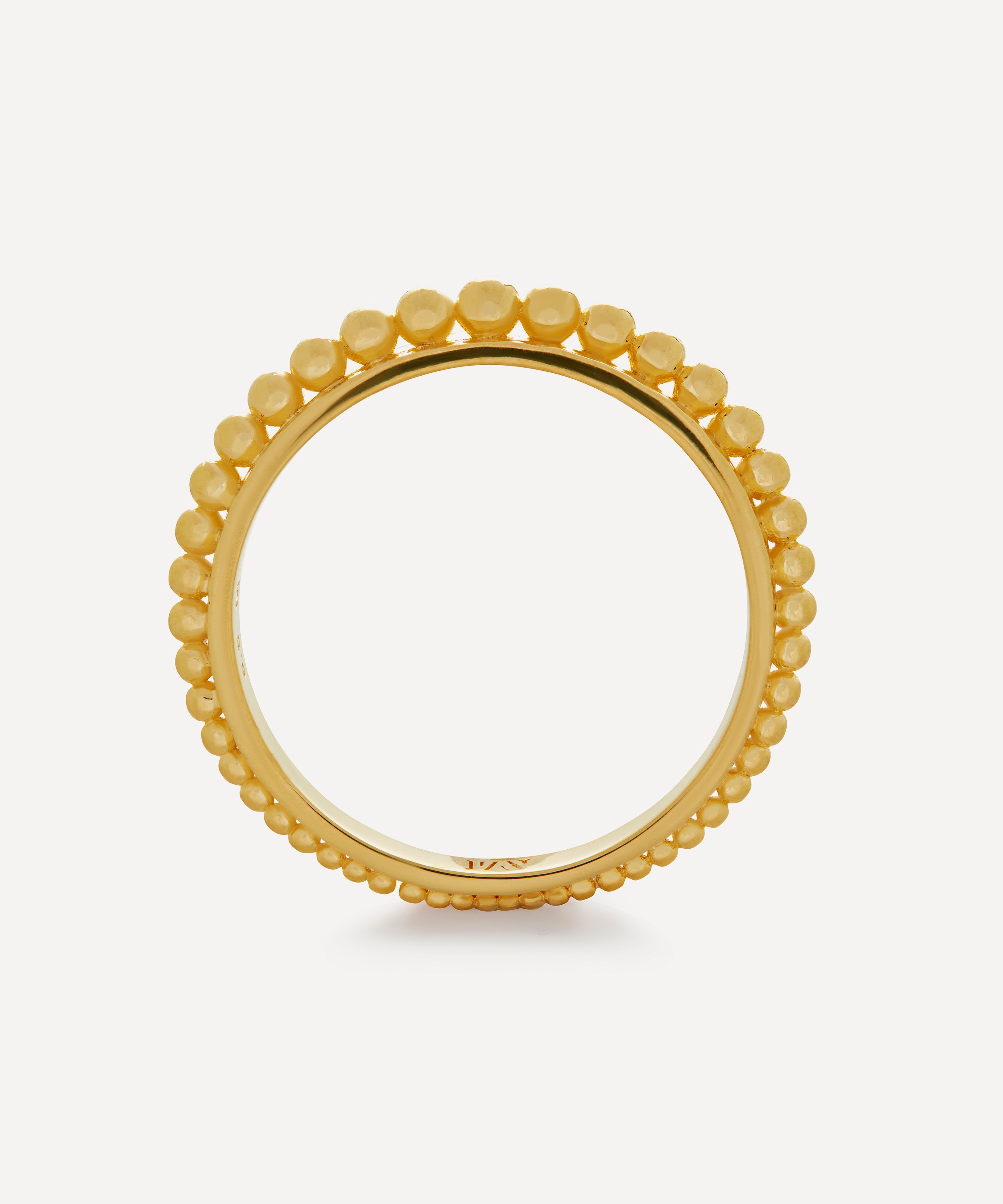Monica Vinader - 18ct Gold-Plated Vermeil Silver Deia Beaded Stacking Ring image number 2