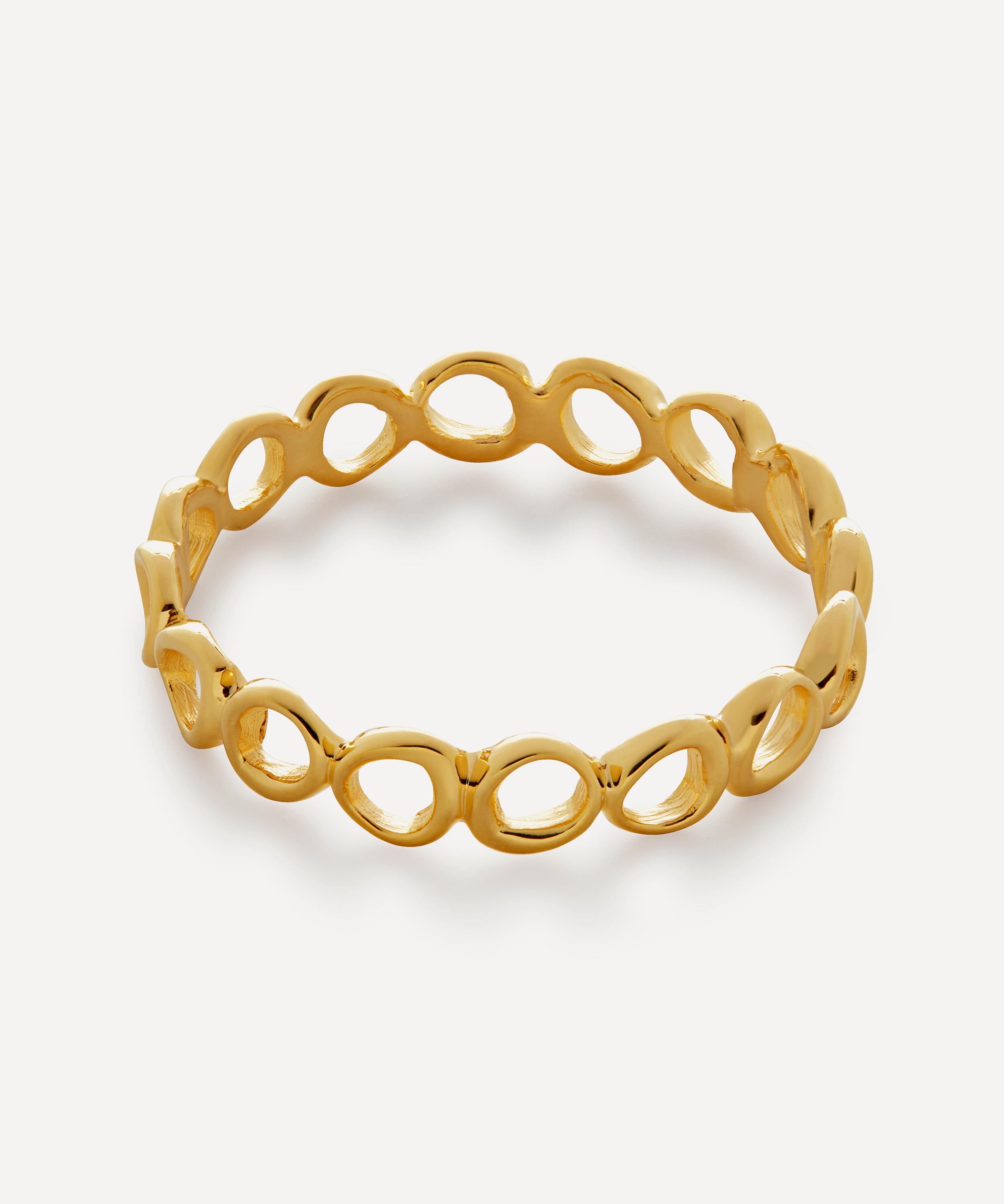 Monica Vinader - 18ct Gold-Plated Vermeil Silver Nura Open Stacking Ring
