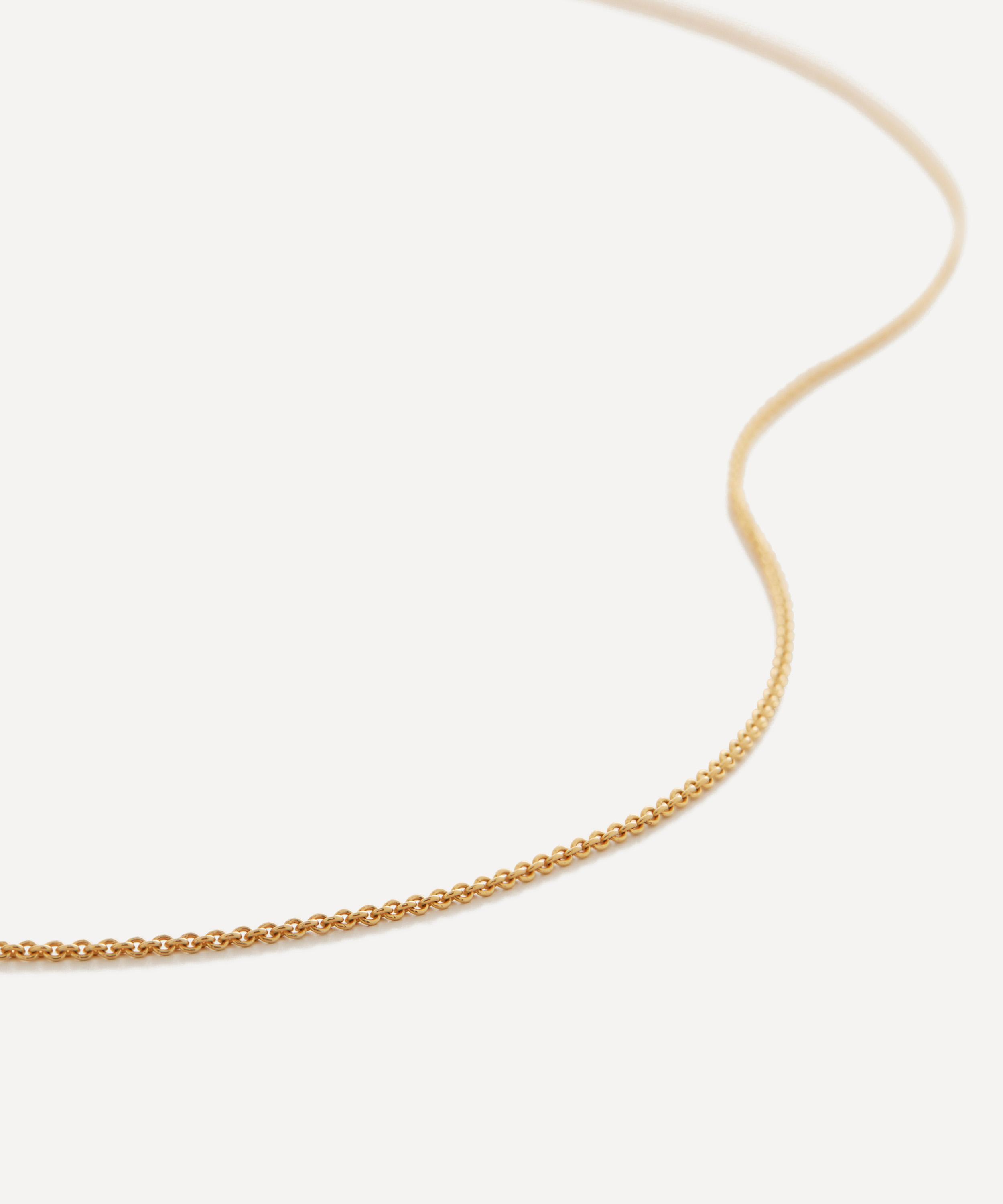 Monica Vinader - 18ct Gold-Plated Vermeil Silver Fine Chain Necklace image number 2