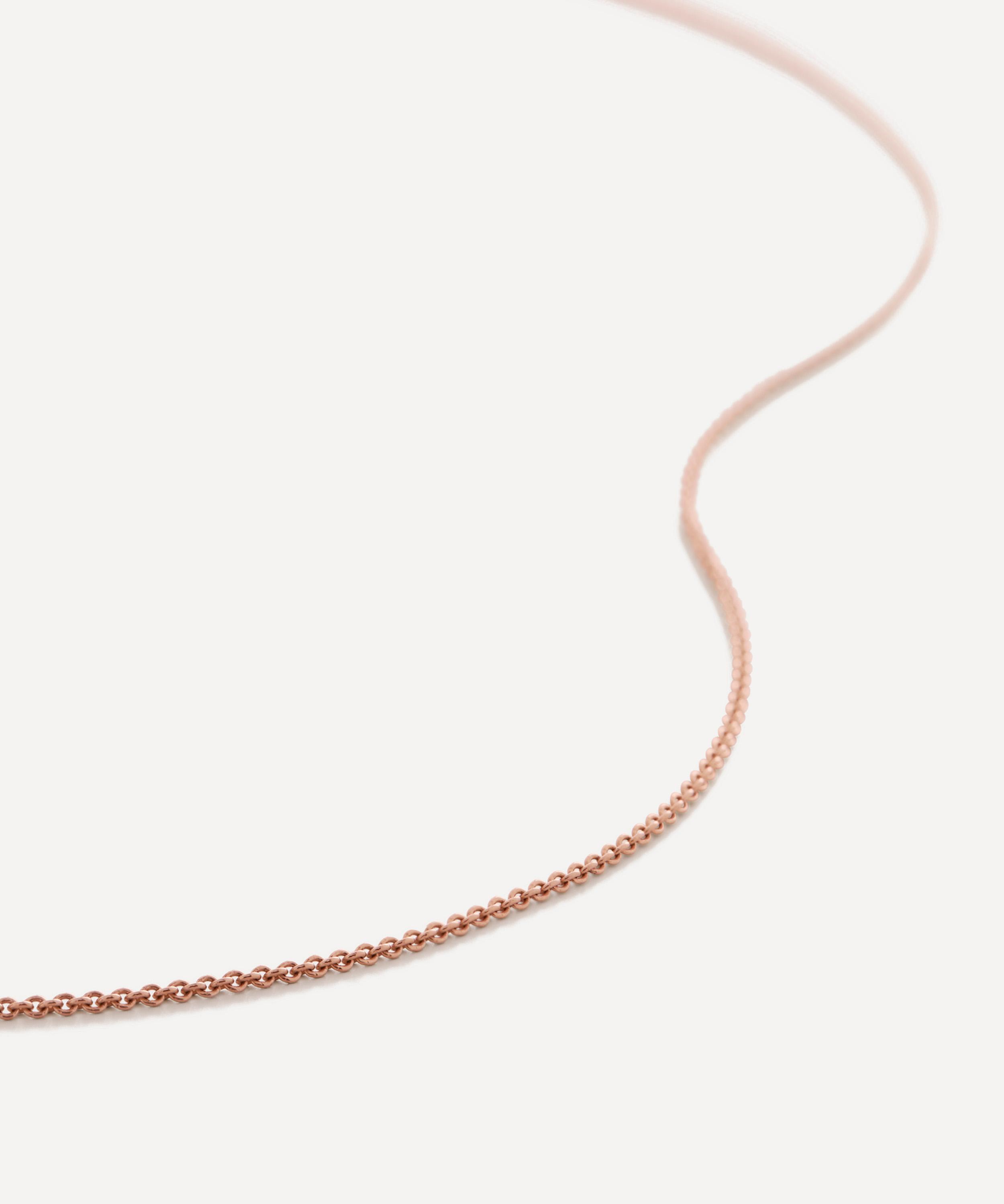 Monica Vinader - 18ct Rose Gold-Plated Vermeil Silver Fine Chain Necklace image number 2