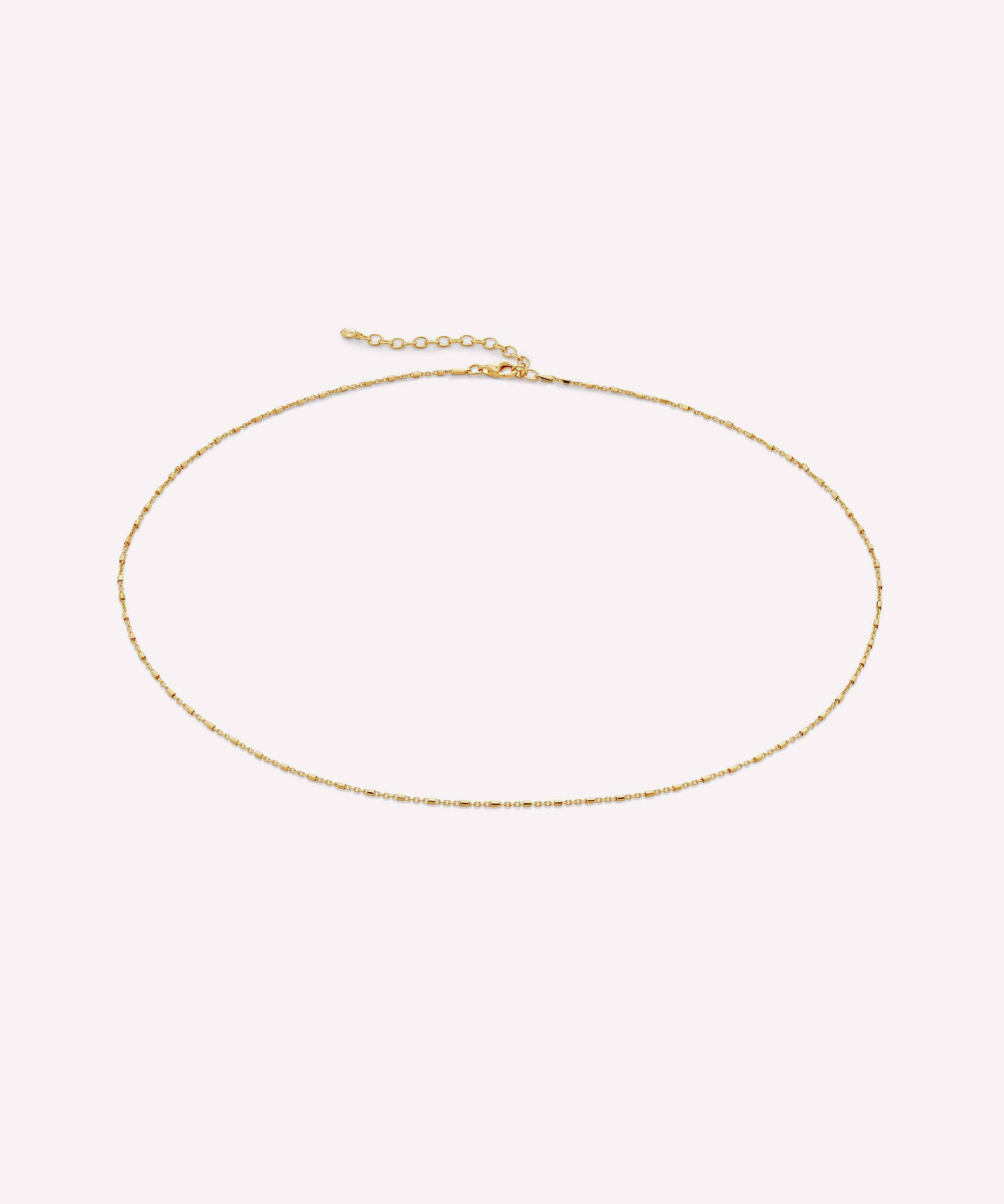 Monica Vinader - 18ct Gold-Plated Vermeil Silver Station Chain Necklace