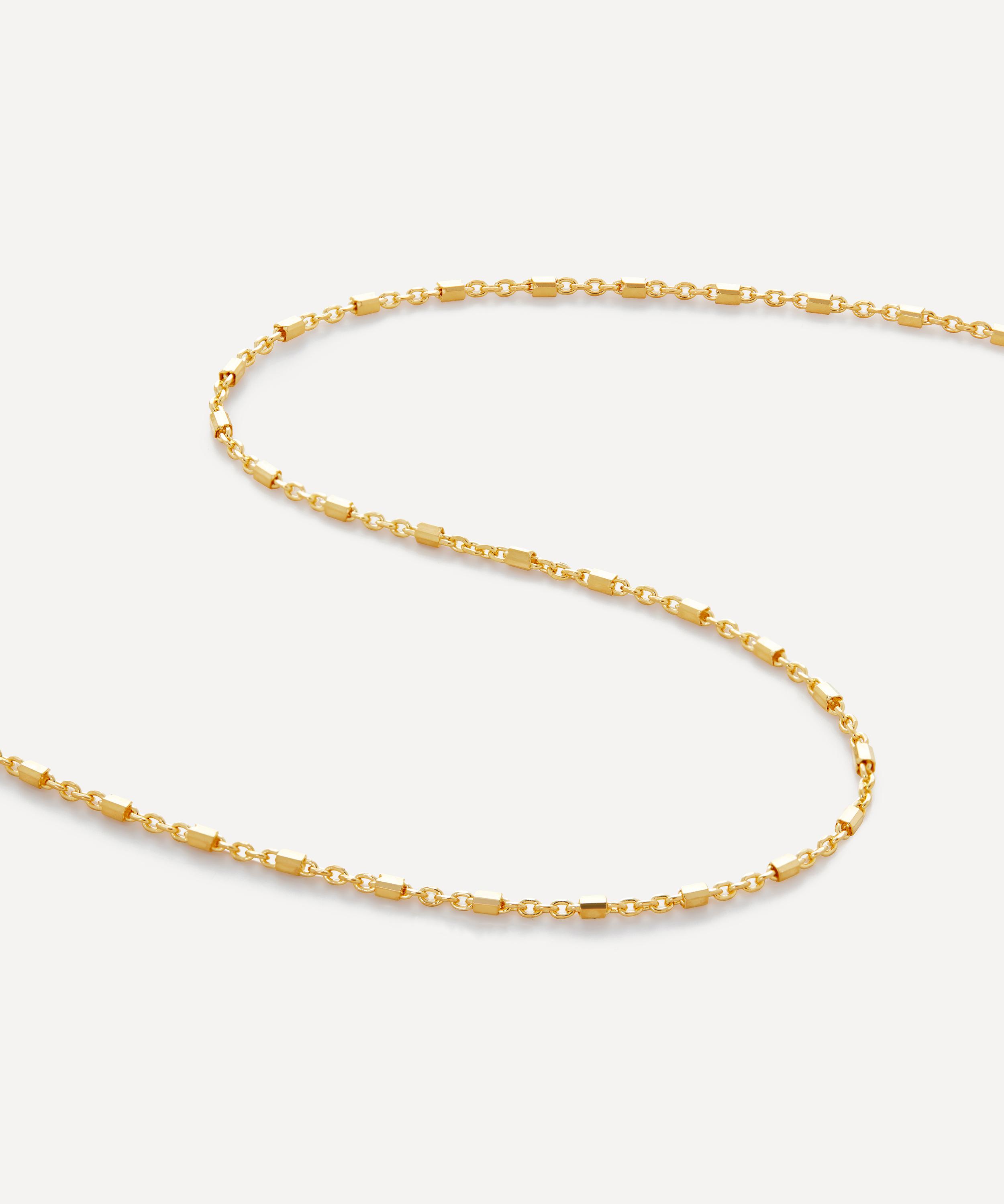 Monica Vinader - 18ct Gold-Plated Vermeil Silver Station Chain Necklace image number 2