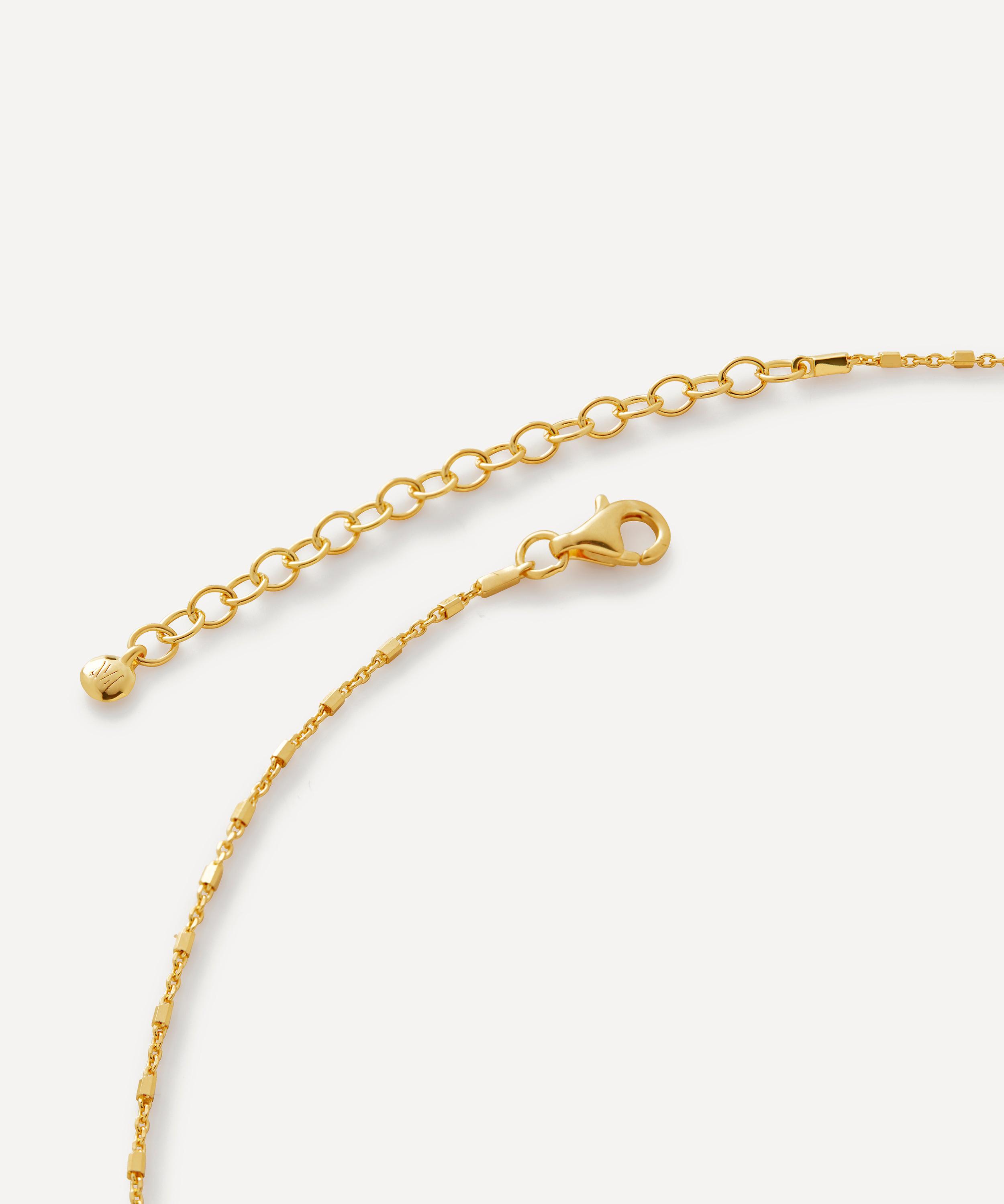 Monica Vinader - 18ct Gold-Plated Vermeil Silver Station Chain Necklace image number 4