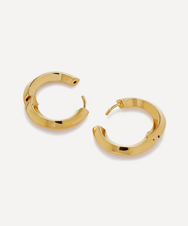 Monica Vinader 18ct Gold-Plated Vermeil Silver Power Medium Hoop Earrings |  Liberty