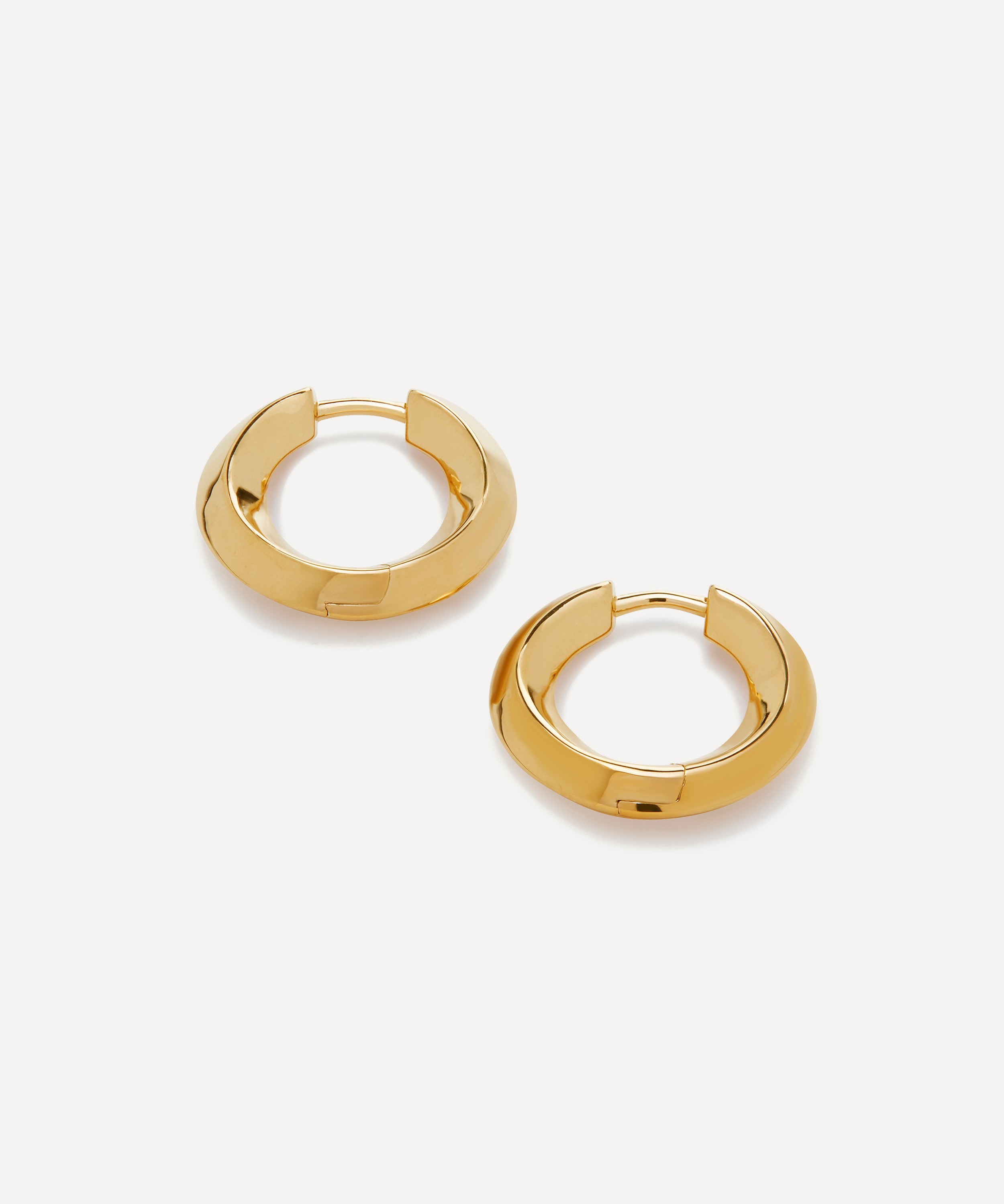 Monica Vinader - 18ct Gold-Plated Vermeil Silver Power Small Hoop Earrings image number 2