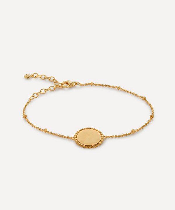 Monica Vinader - 18ct Gold-Plated Vermeil Silver Deia Beaded Chain Bracelet image number null