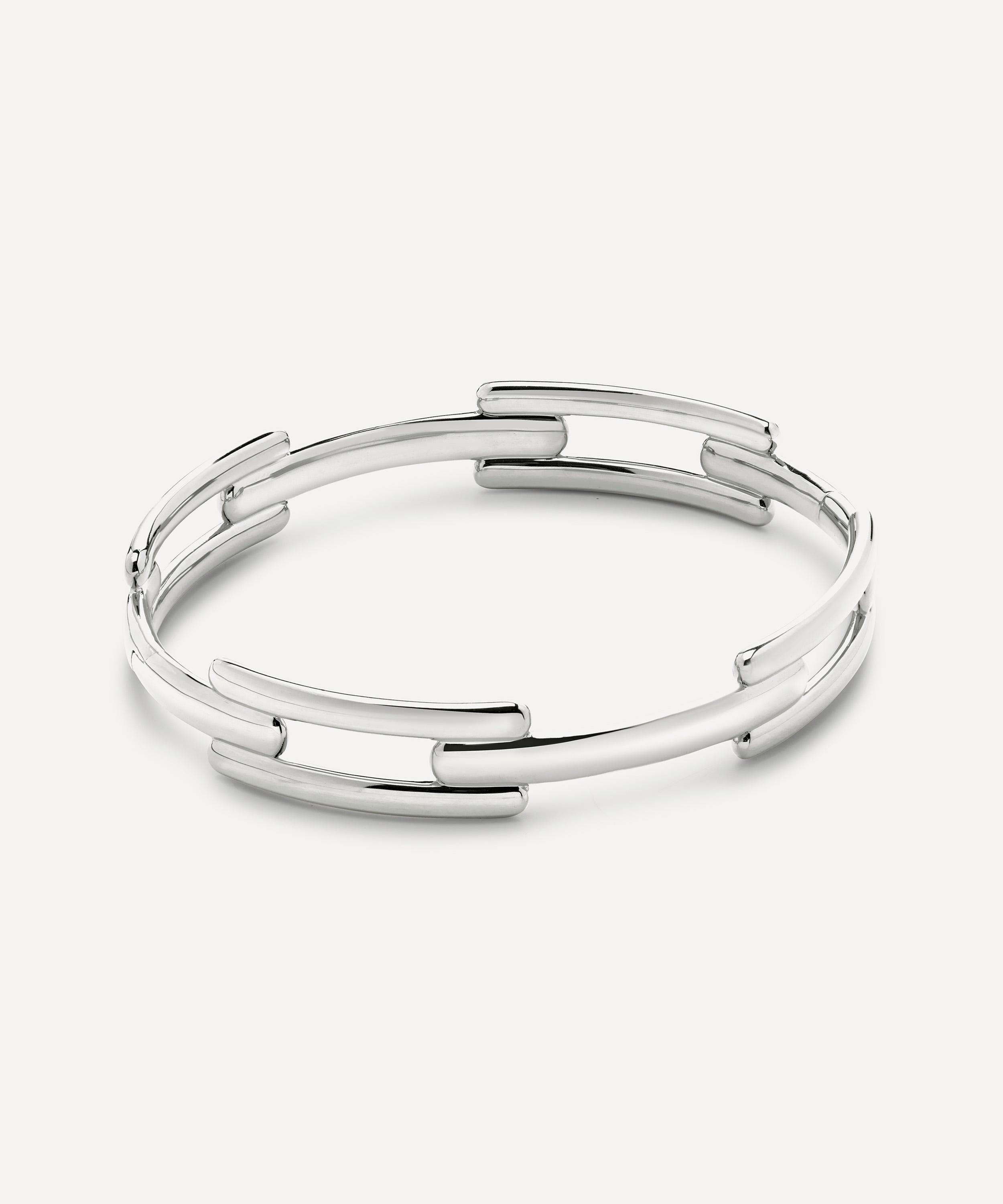 Monica Vinader - Sterling Silver Signature Bangle Bracelet