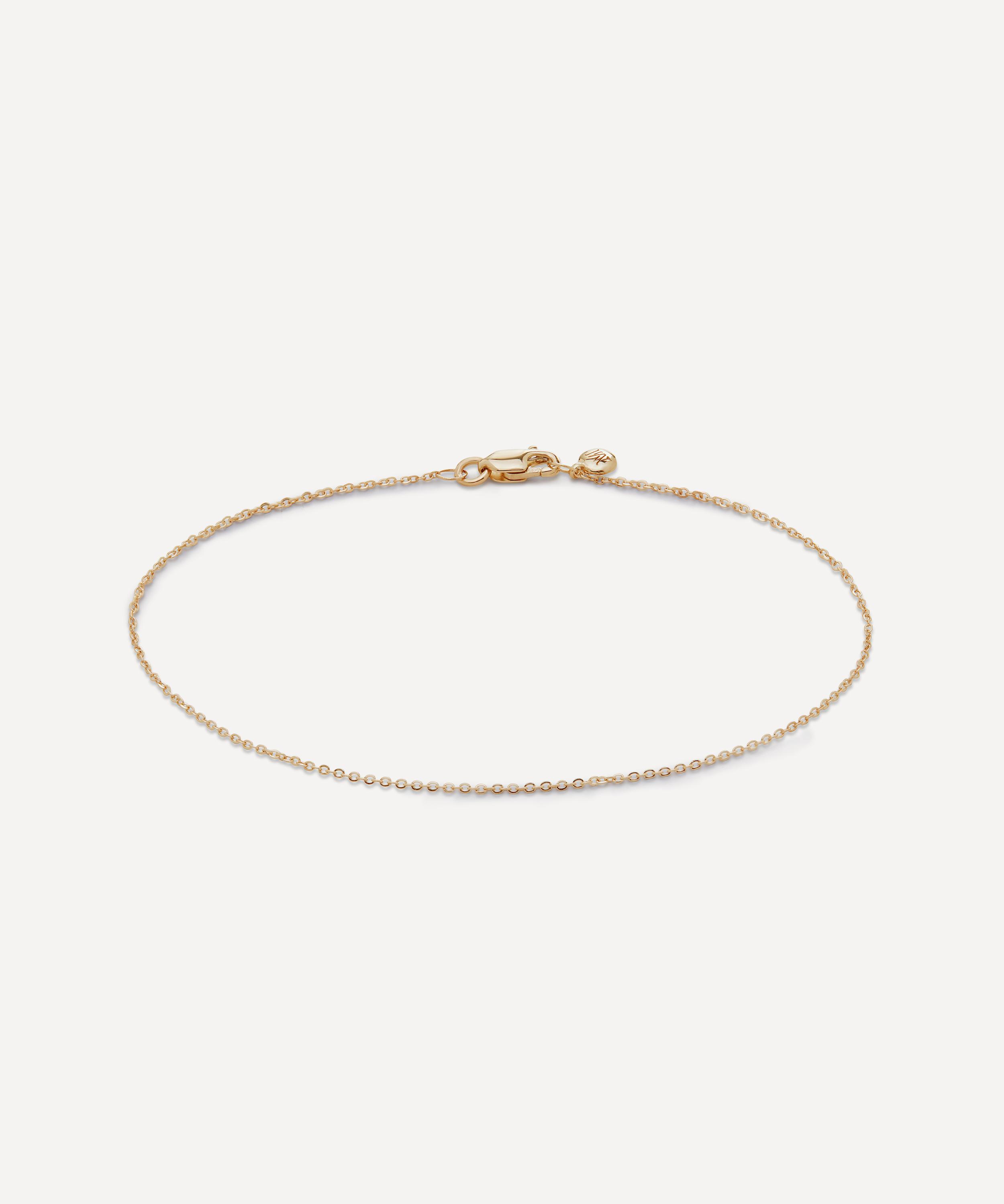 Monica Vinader - 14ct Gold Super Fine Chain Bracelet image number 0