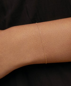 Monica Vinader - 14ct Gold Super Fine Chain Bracelet image number 1