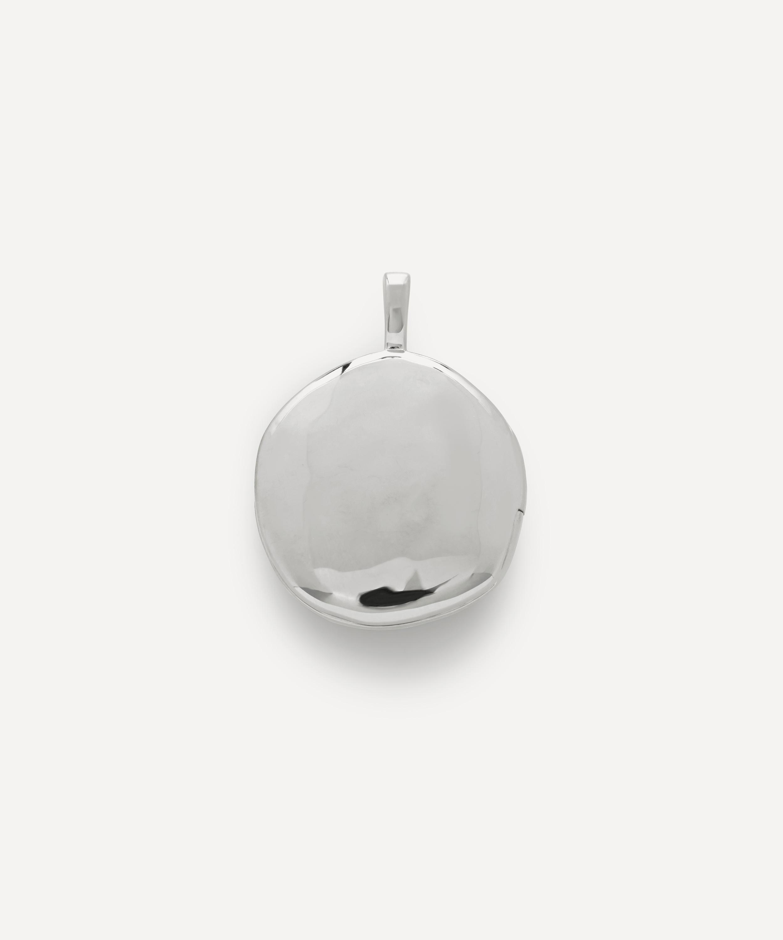 Monica Vinader - Sterling Silver Deia Pebble Locket image number 0