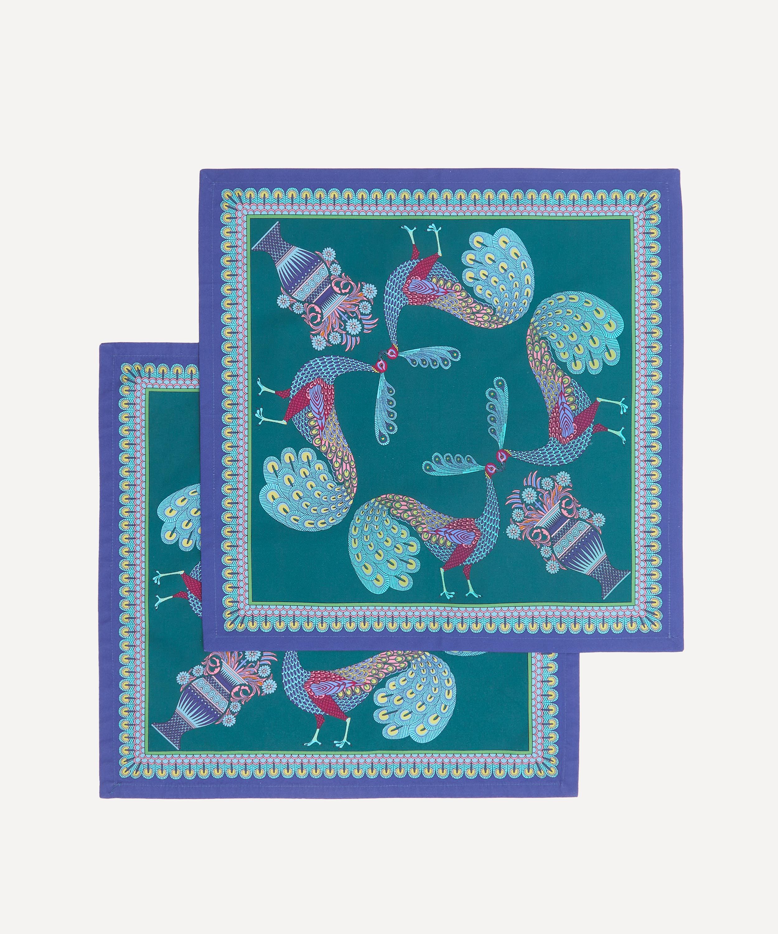 Liberty - 2PK Peacock Garden 45x45cm Napkin