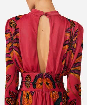 FARM Rio - Living Bloom Blush Maxi-Dress image number 3
