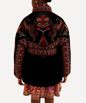 FARM Rio - Black Nature Beauty Embroidered Puffer Jacket image number 2