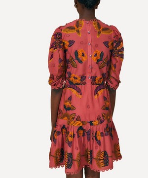 FARM Rio - Blush Living Bloom Short-Sleeve Mini-Dress image number 2