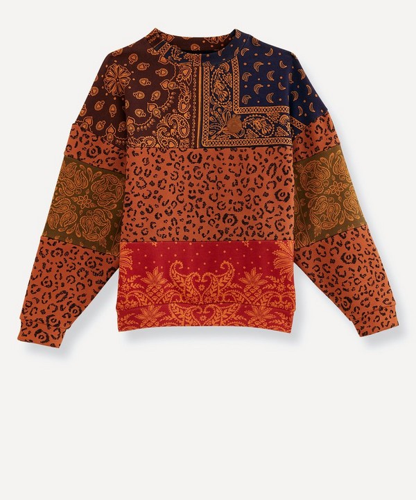 FARM Rio - Bandana Dream Mixed Leopard Texture Sweatshirt image number null