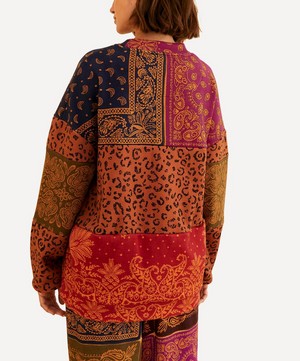 FARM Rio - Bandana Dream Mixed Leopard Texture Sweatshirt image number 2
