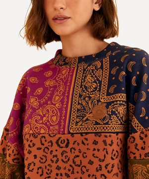 FARM Rio - Bandana Dream Mixed Leopard Texture Sweatshirt image number 3