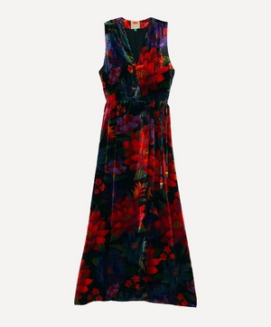 FARM Rio - Black Flower Season Maxi-Dress image number 0