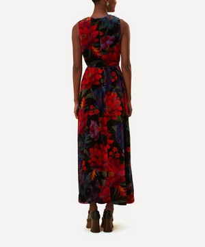 FARM Rio - Black Flower Season Maxi-Dress image number 2