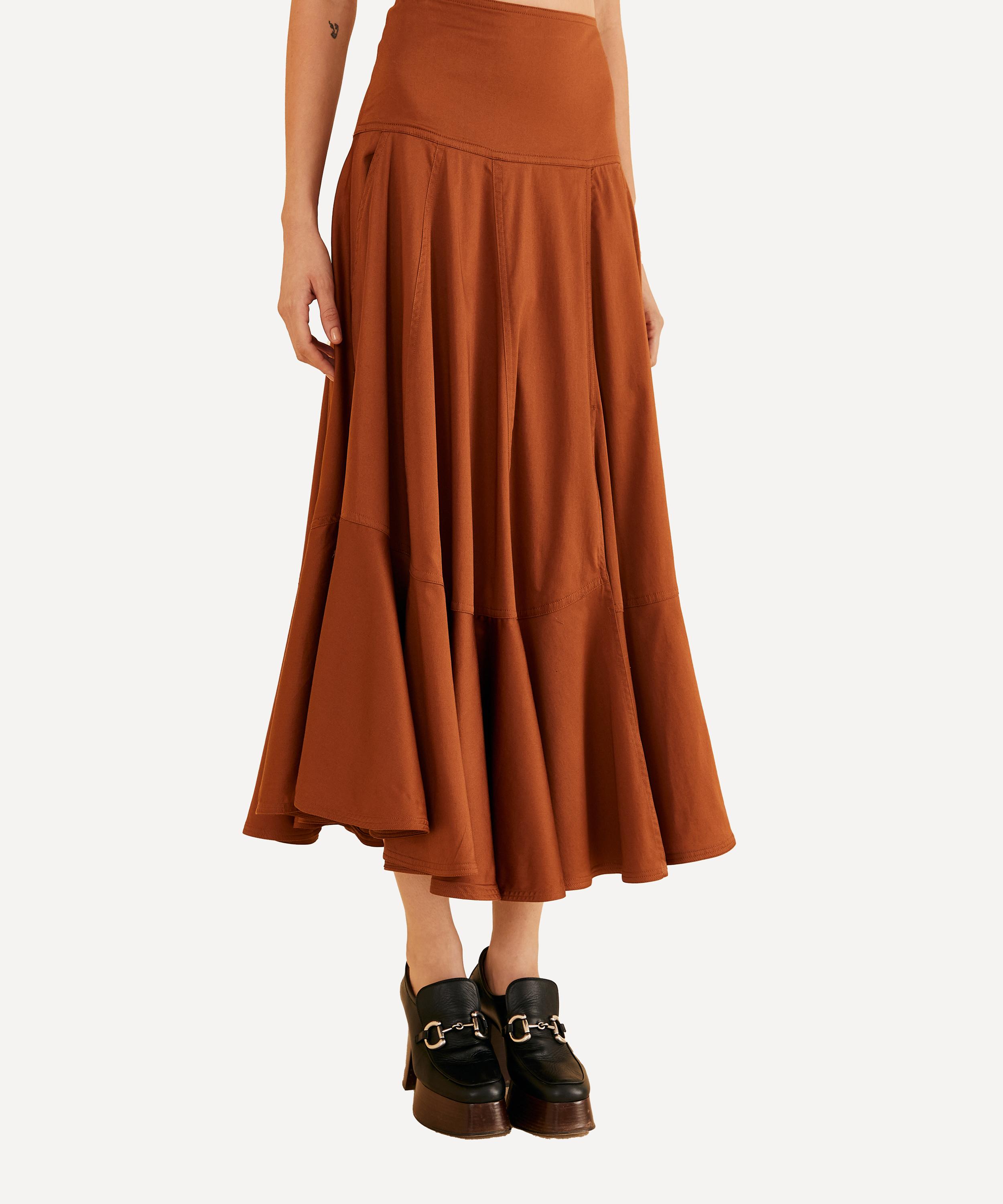 FARM Rio - Caramel Ruffled Maxi-Skirt image number 3