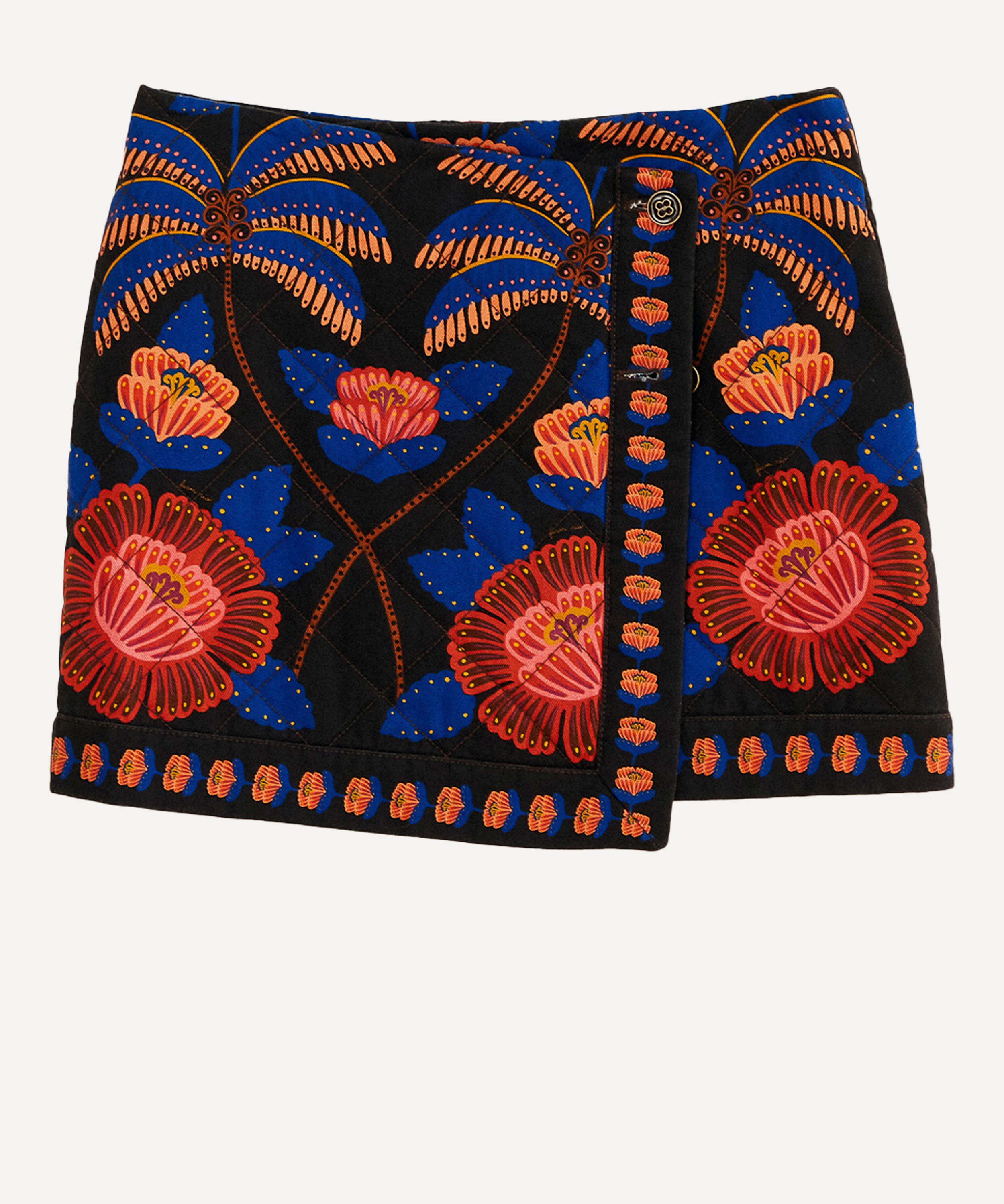 FARM Rio - Black Living Bloom Mini-Skirt image number 0