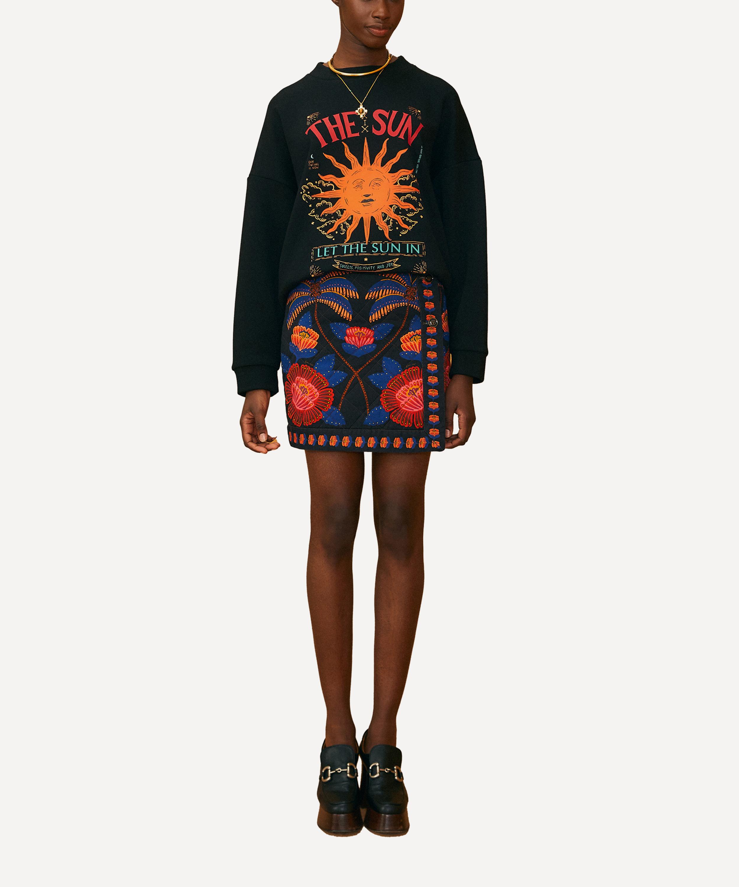 スカート FARM RIO New Guilhermina cotton miniskirt Shop Farm Rio Floral Cotton Wrap Miniskirt | Saks Fifth Avenue