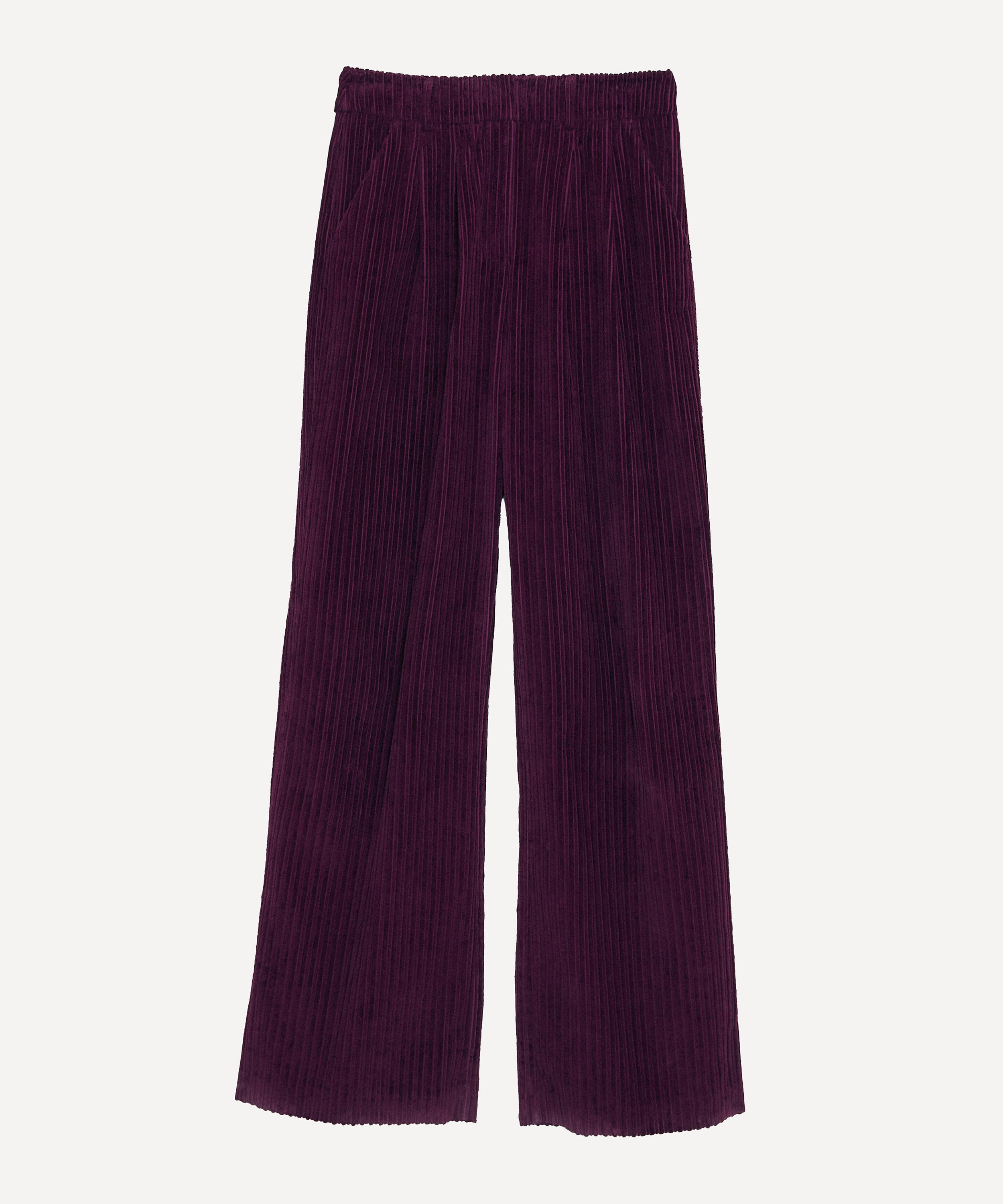 FARM Rio - Burgundy Corduroy Trousers image number 0