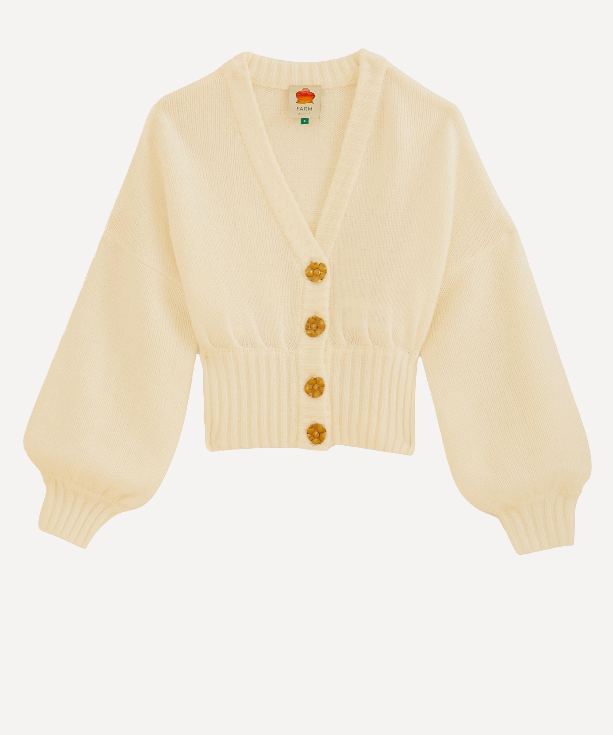 Soho Crop Cardigan Beige - Women's Cardigans