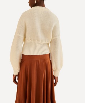 FARM Rio - Off-White Bubble Knit Cardigan image number 2