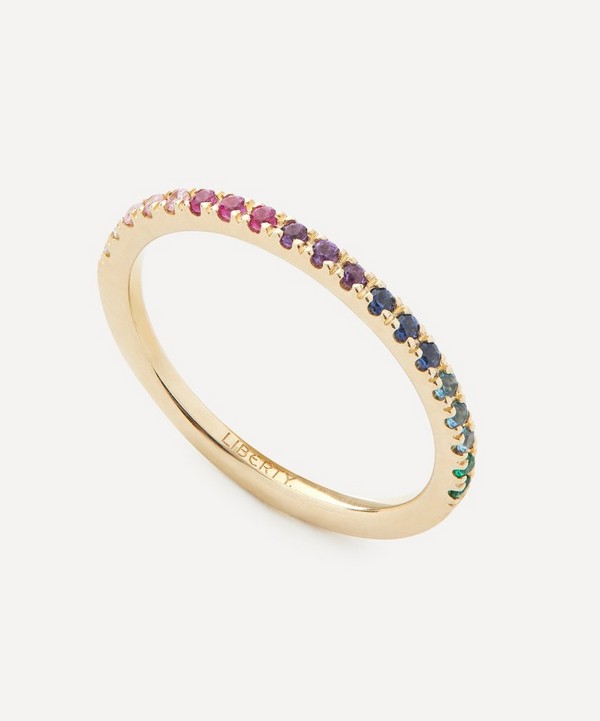Liberty - 9ct Gold Rainbow Gemstone Ring