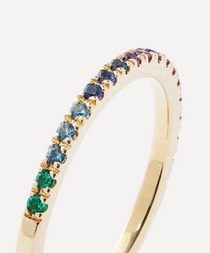 Liberty - 9ct Gold Rainbow Gemstone Ring image number 2