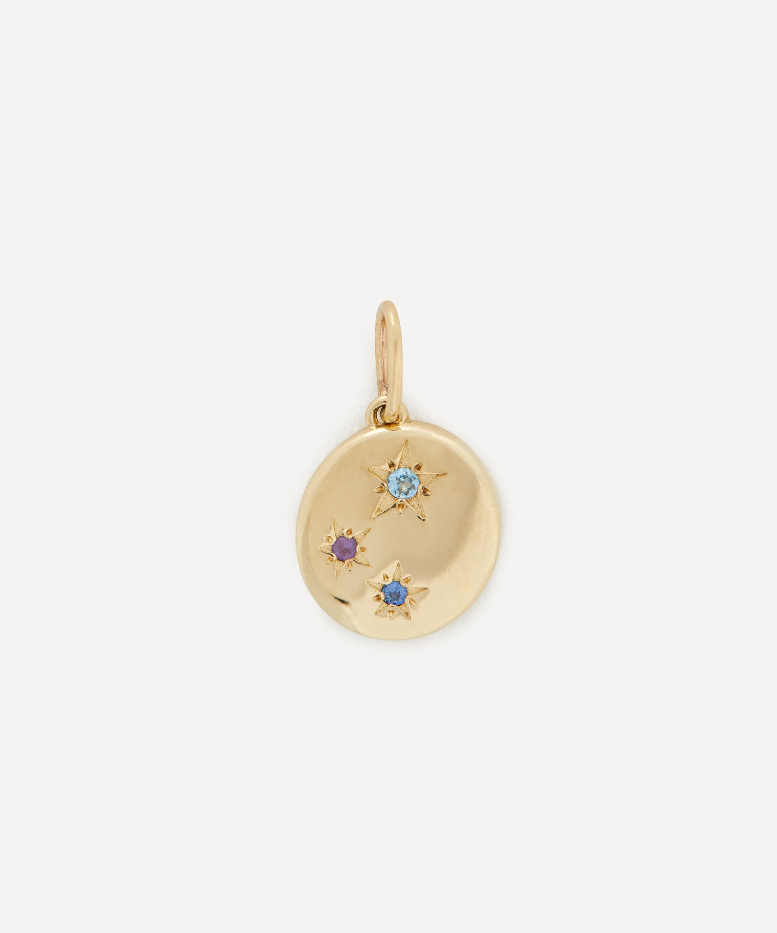 Liberty - 9ct Gold Ianthe Star Large Rainbow Pendant