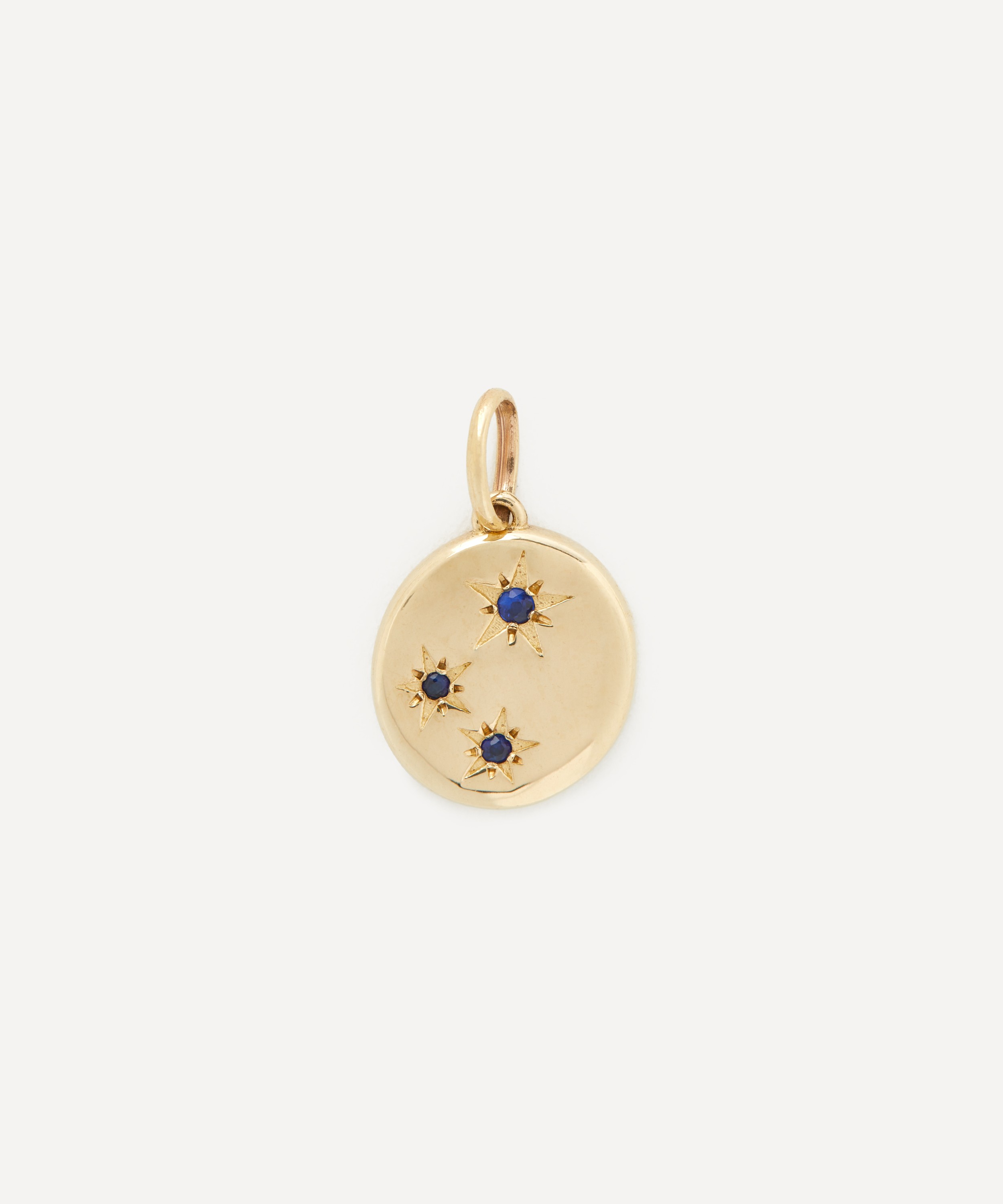 Liberty - 9ct Gold Ianthe Star Large Blue Sapphire Pendant