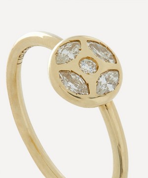 Liberty - 9ct Gold Aragon Flat Diamond Ring image number 2