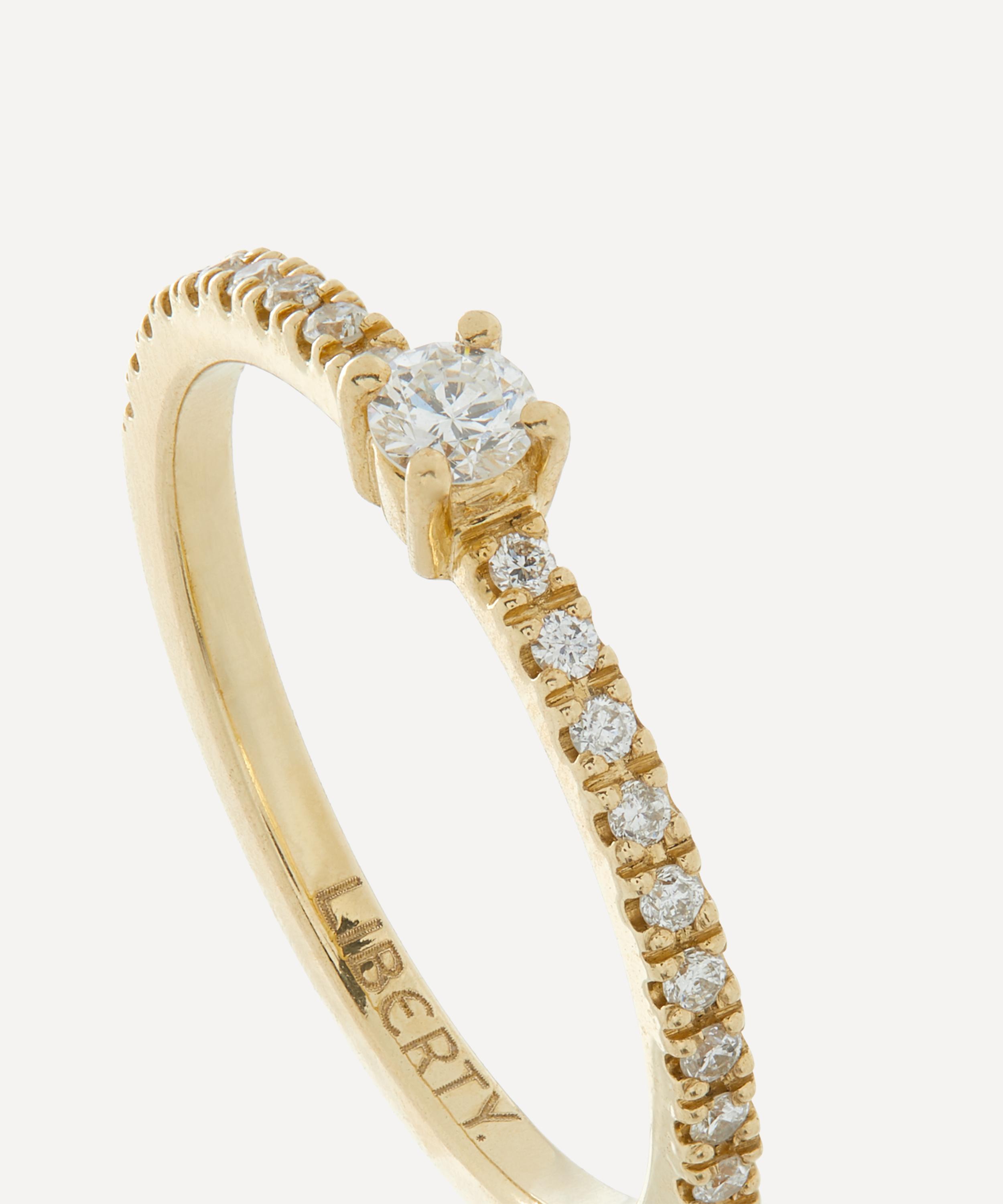 Liberty - 9ct Gold Rainbow Diamond Ring image number 2